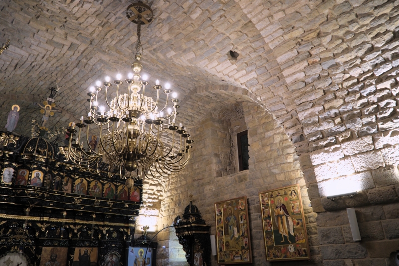 Interior of st. Elias monastery in Chouyya, 2025