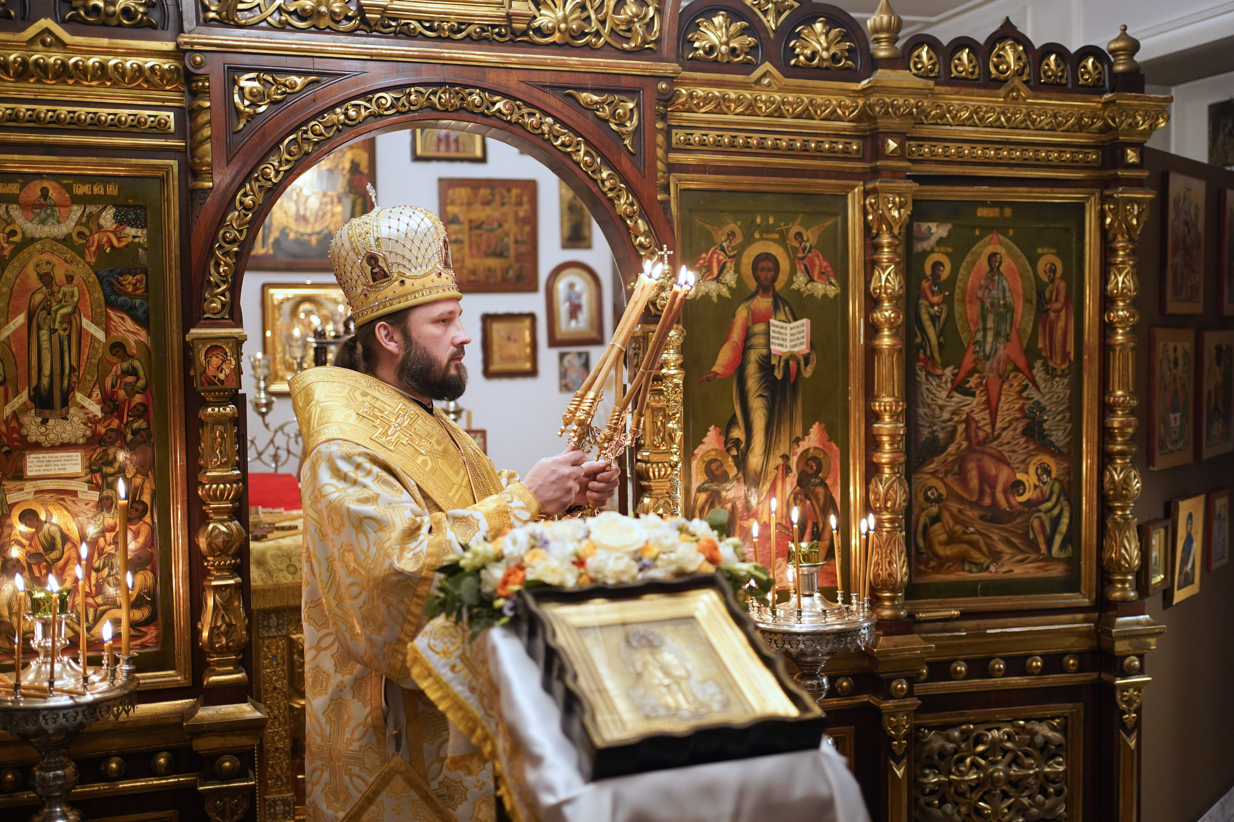 St. Michael the Archangel feast in St. Michael the Archangel Metropolitan chapel in Warsaw
