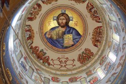 anamariaavram 
 Pantocrator mosaic fresco from Romanian National Cathedral