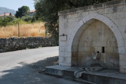 Sheep1389 
 Stara studnia i cerkiew w tle - prawosławne miasteczko Douma 2025