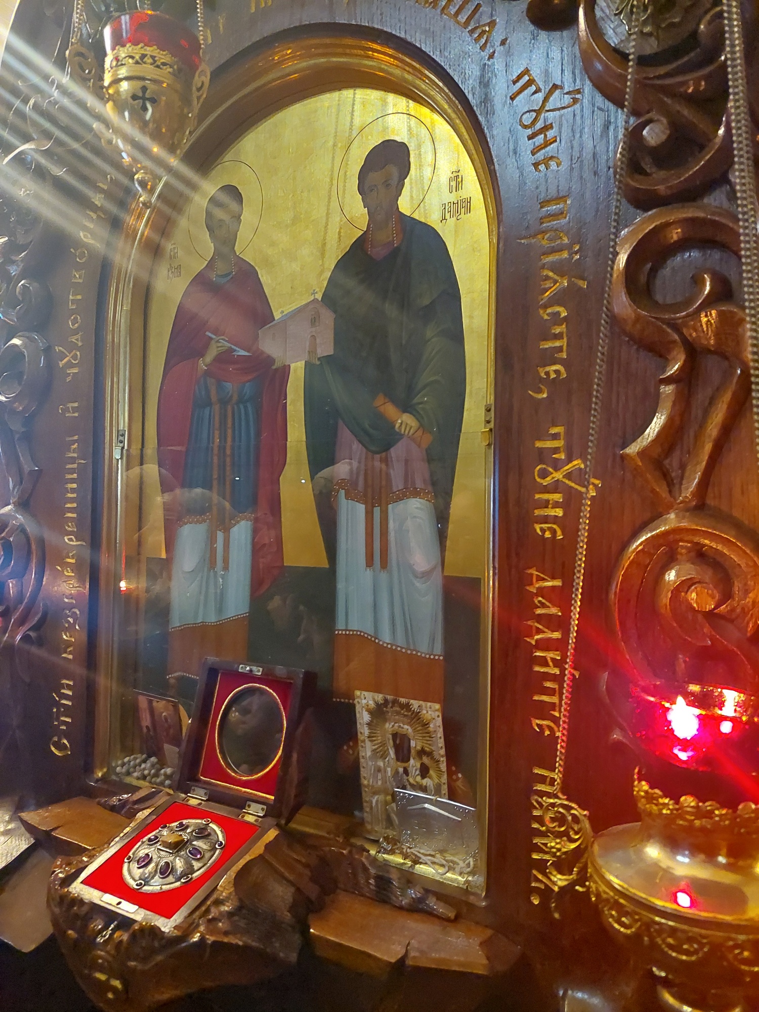 ikona świętych Kosmy i Damiana 