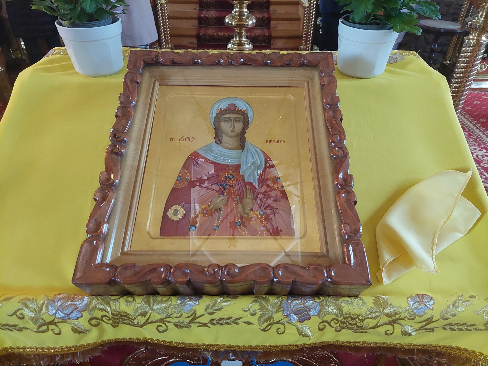 ikona św. Barbary w Milejczycach