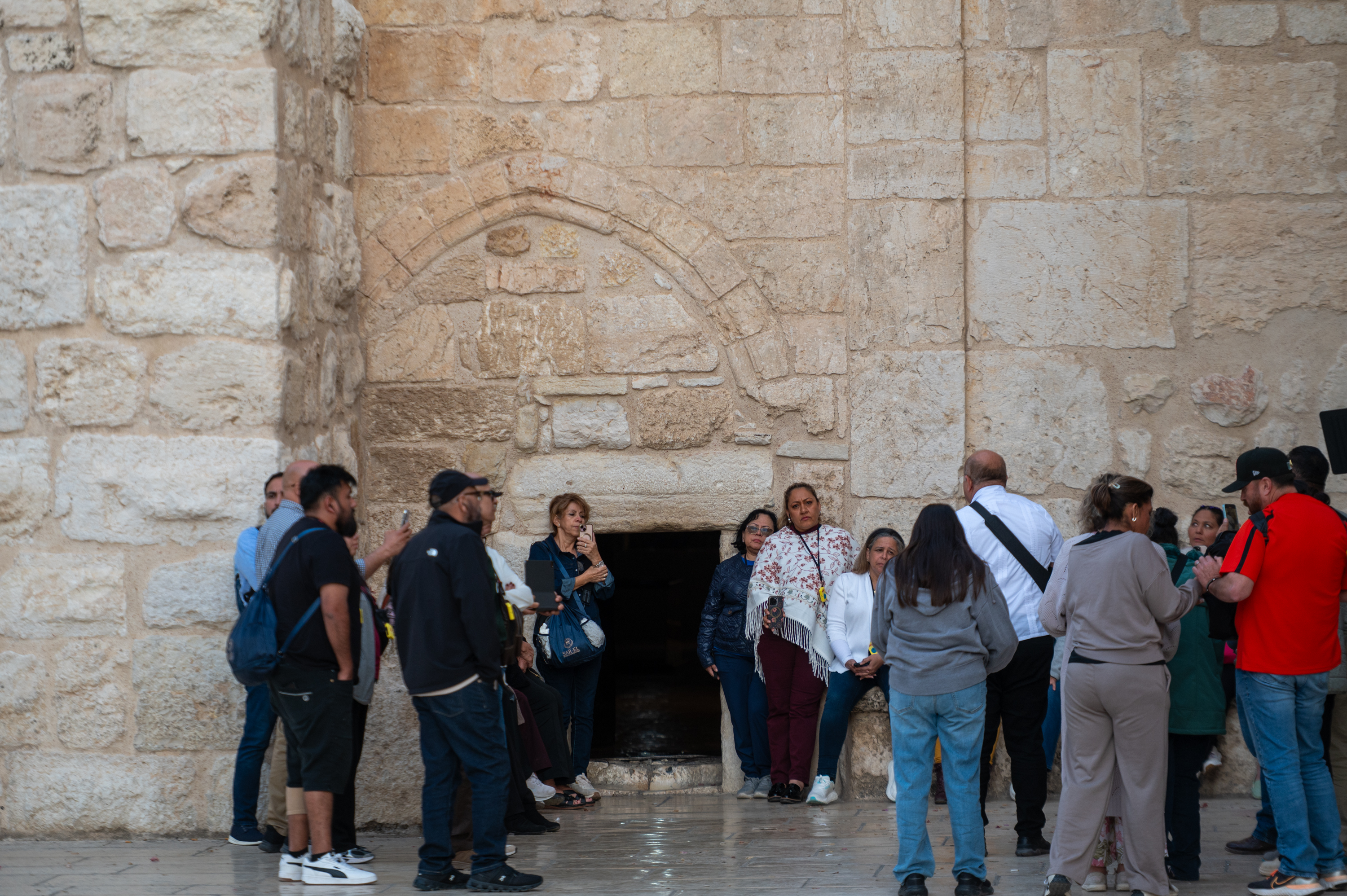 Entrance to Nativity church in Betlehem