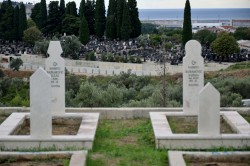 Sheep1389 
 Orthodox cemetery behing Muslim one, Bar 2024