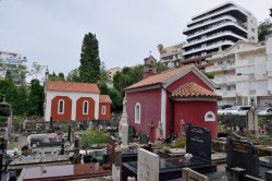 Sheep1389 
 Cmentarne kaplice prawosławna i katolicka, Budva, 2024