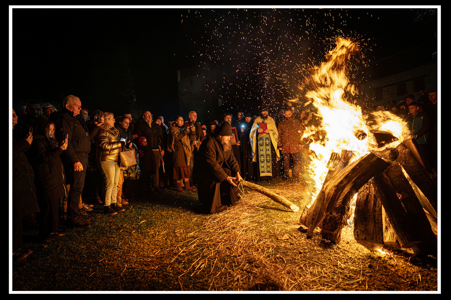 Паљење Бадњака, манастир Студеница 2026.