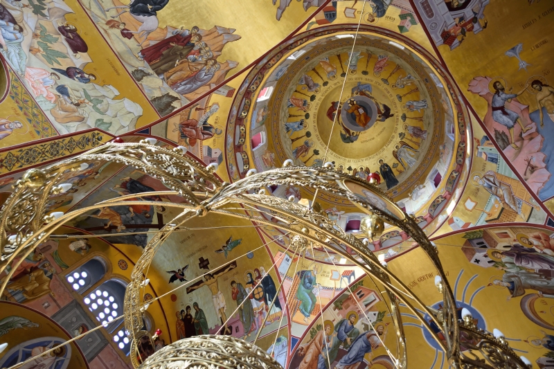 Kopuła w soborze w Podgoricy, 2024