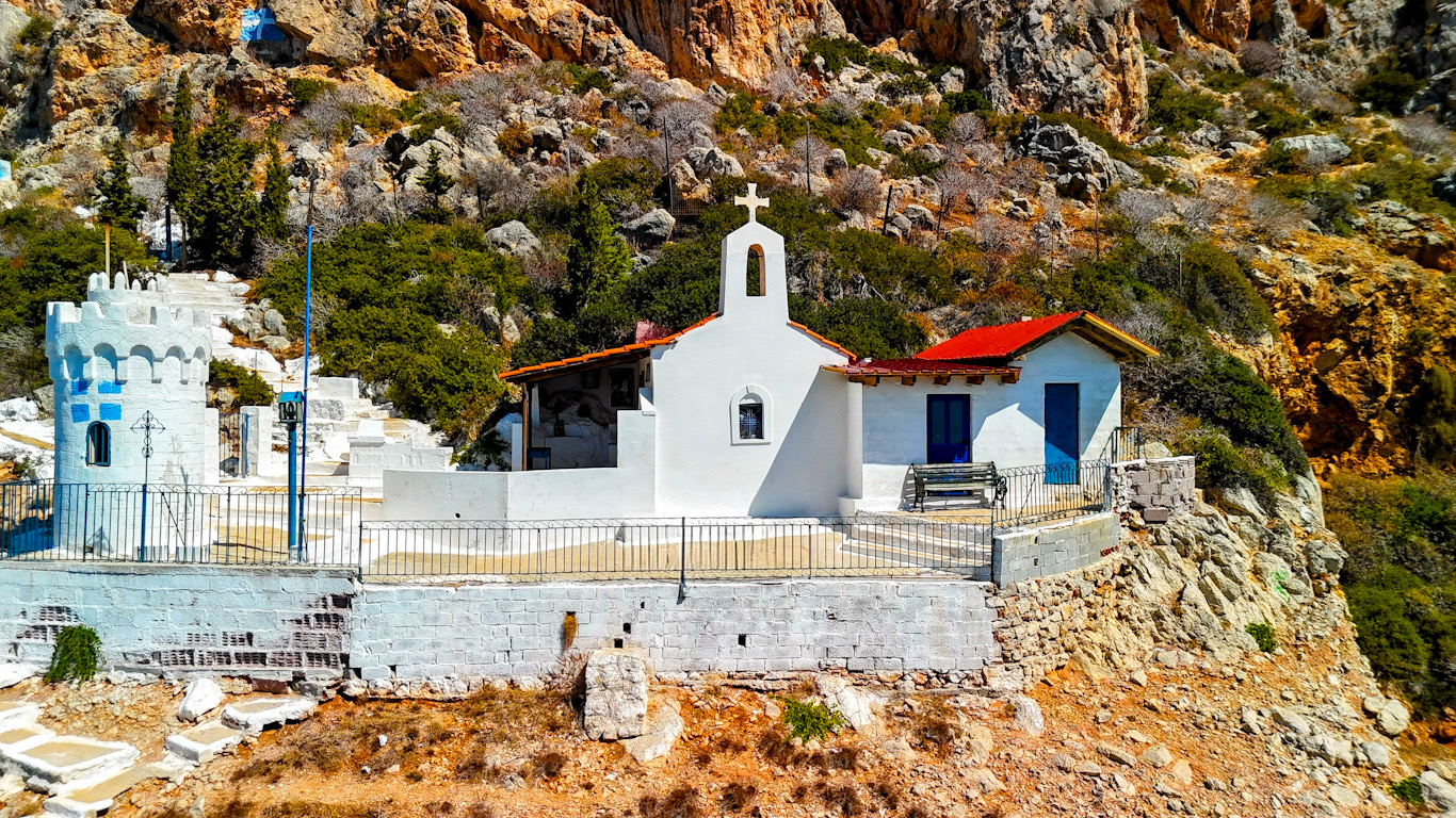 Kapliczka Świętego Mikołaja okolice Nafpaktos -Grecja