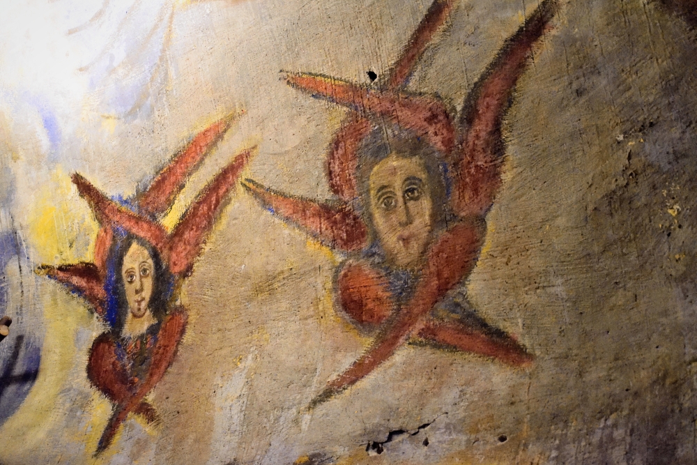 Moce Bezcielesne - fresk w monasterze Dajbabe, 2024