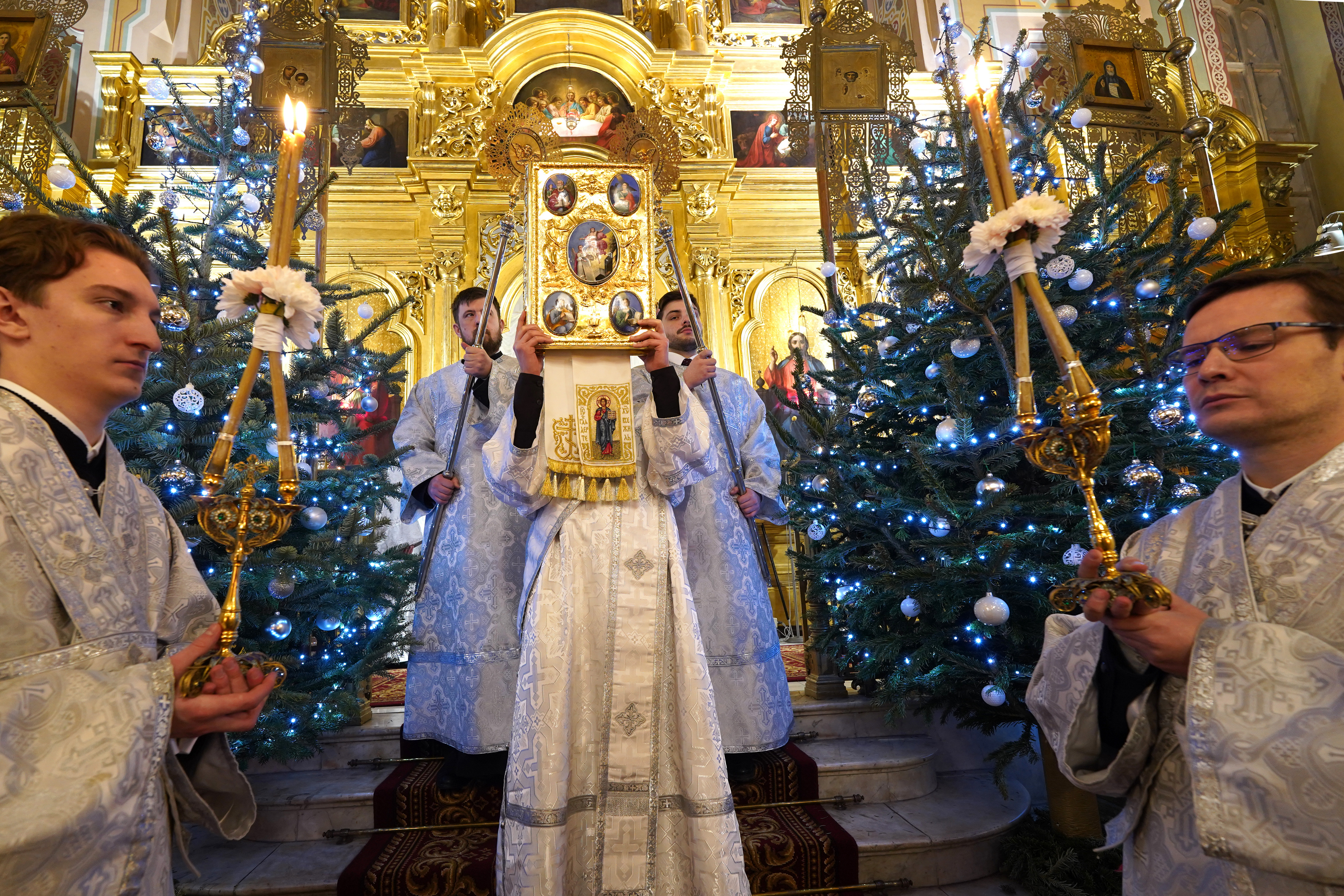 St. Sava of Serbia feast in St. Mary Magdalene Metropolitan Cathedral in Warsaw 