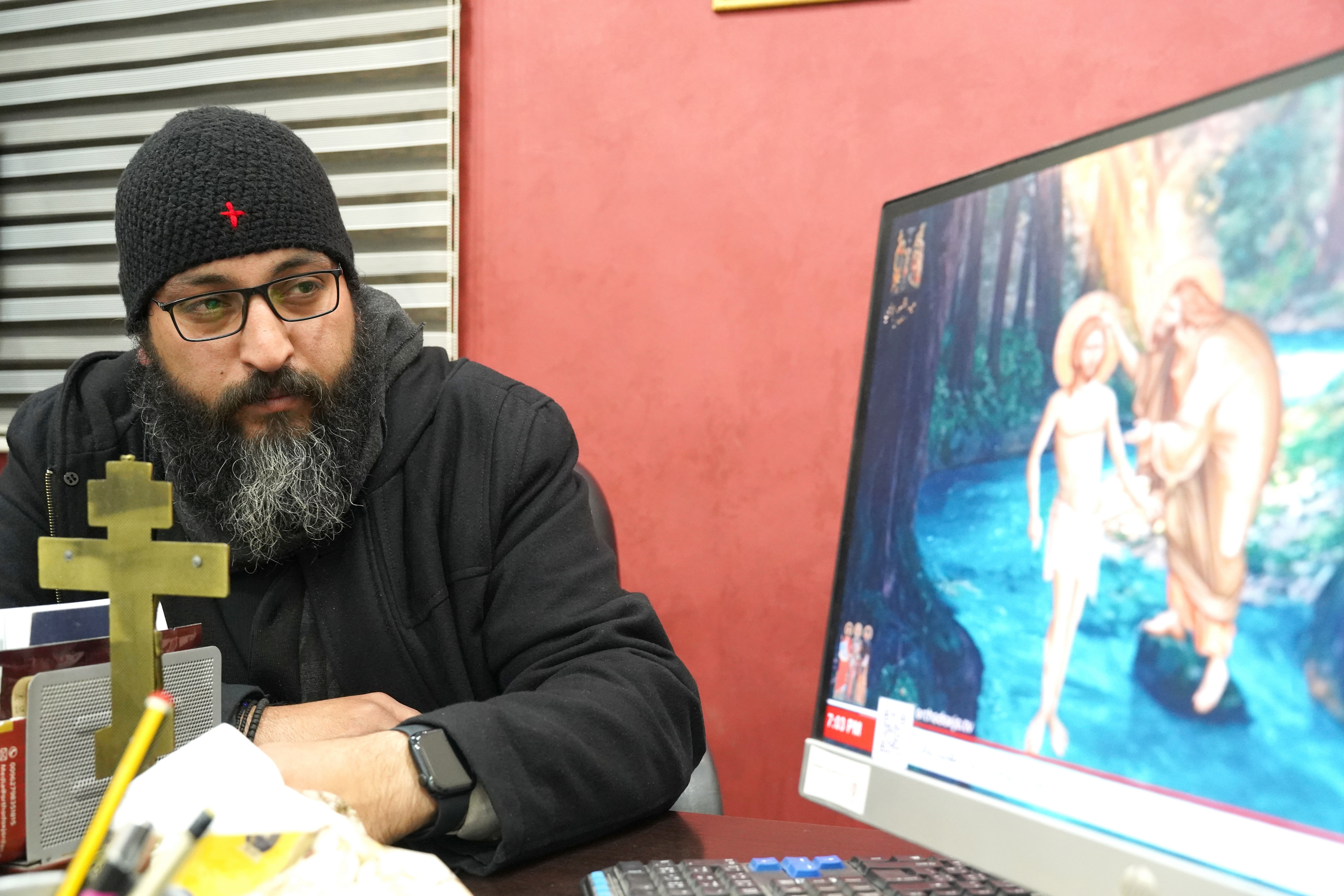 Fr. Sophronius Hanna from St. Nicholas Orthodox church in Amman