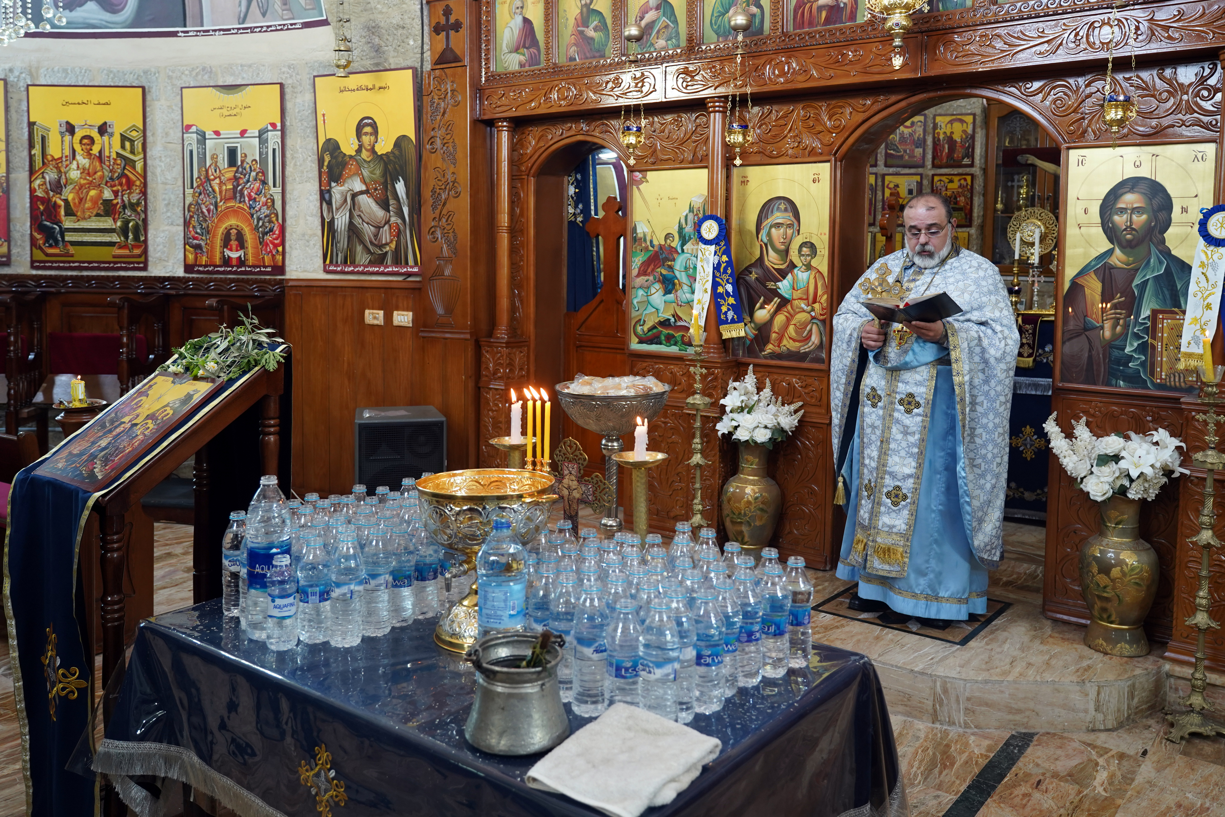 Epiphany in St. George Orthodox church in Andżara