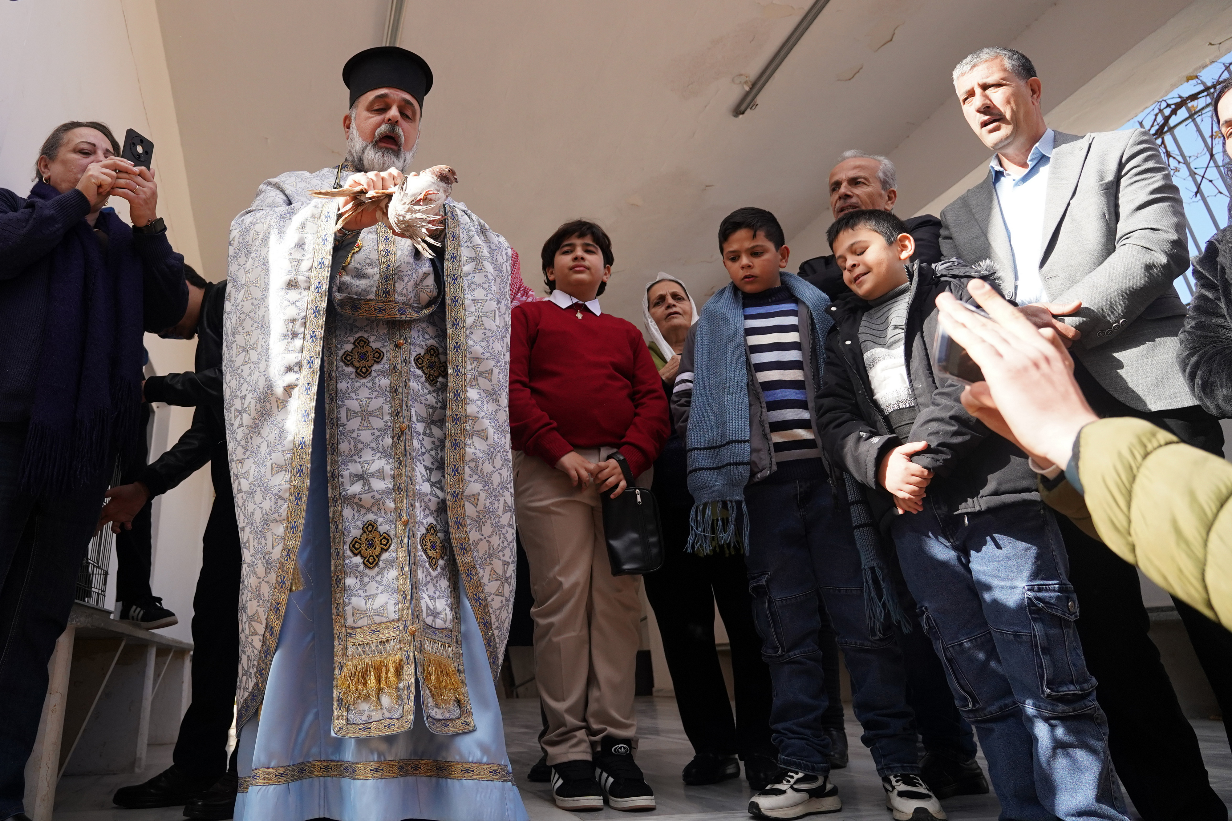 Epiphany in St. George Orthodox church in Andżara