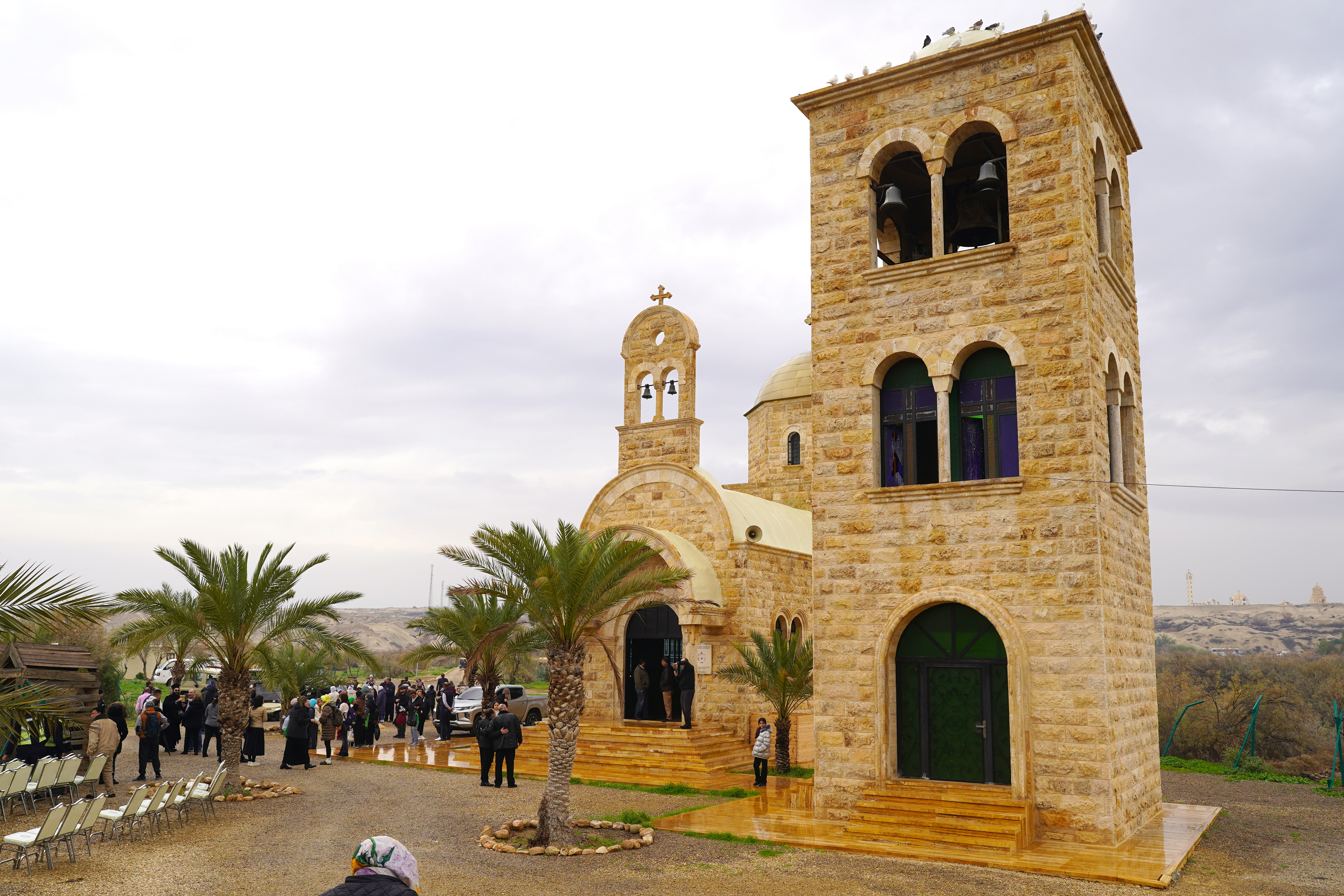 The Orthodox church close to baptism place of Jesus Christ
