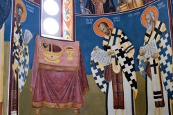 Sheep1389 
 Sveti Vasilije Veliki, Jovan Zlatousti i patrijarh srpski Pavle, Bar, 2024