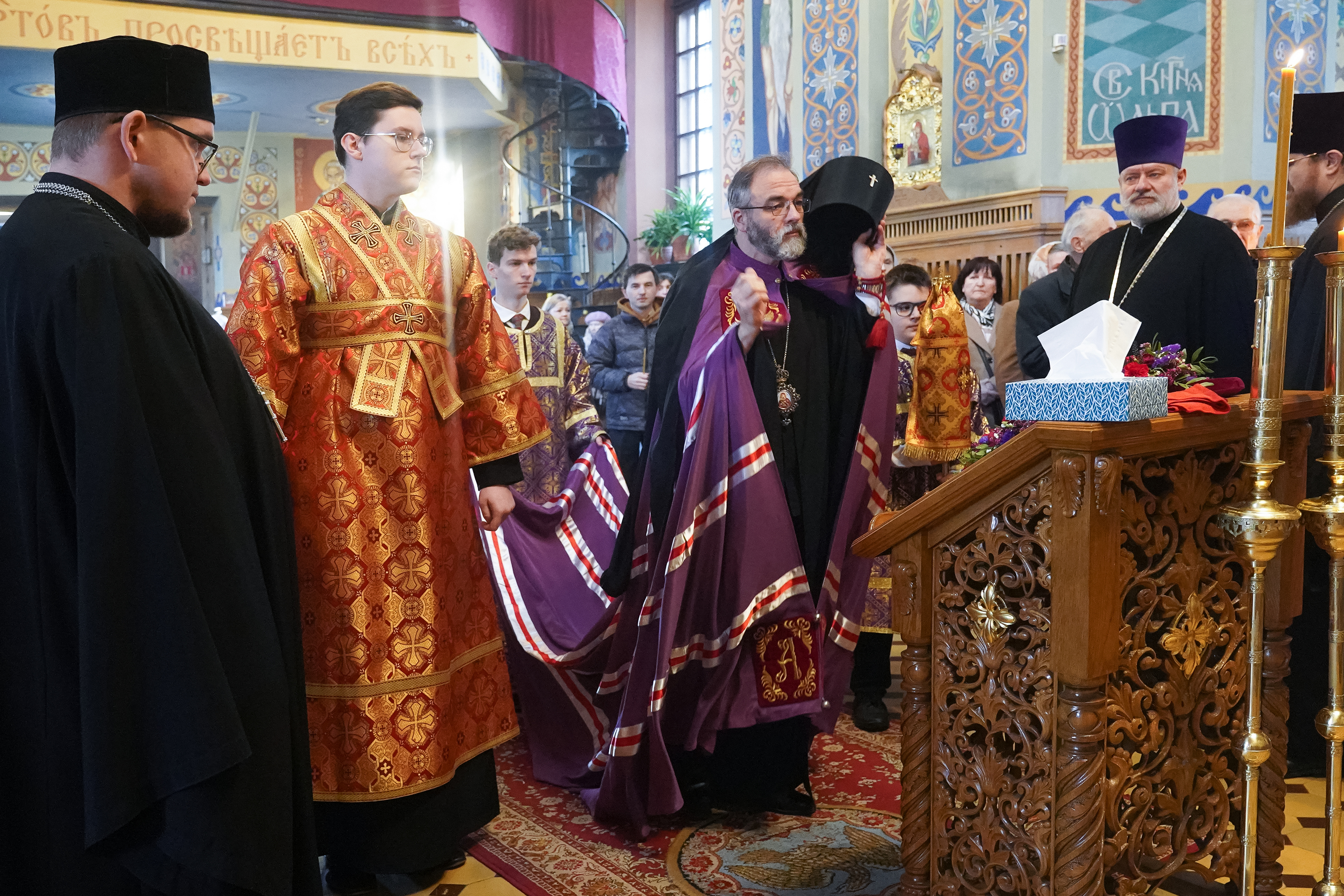 The Divine Liturgy on Sunday of the Adoration of the Holy Cross i St. Nicholas Cathedral, Białystok