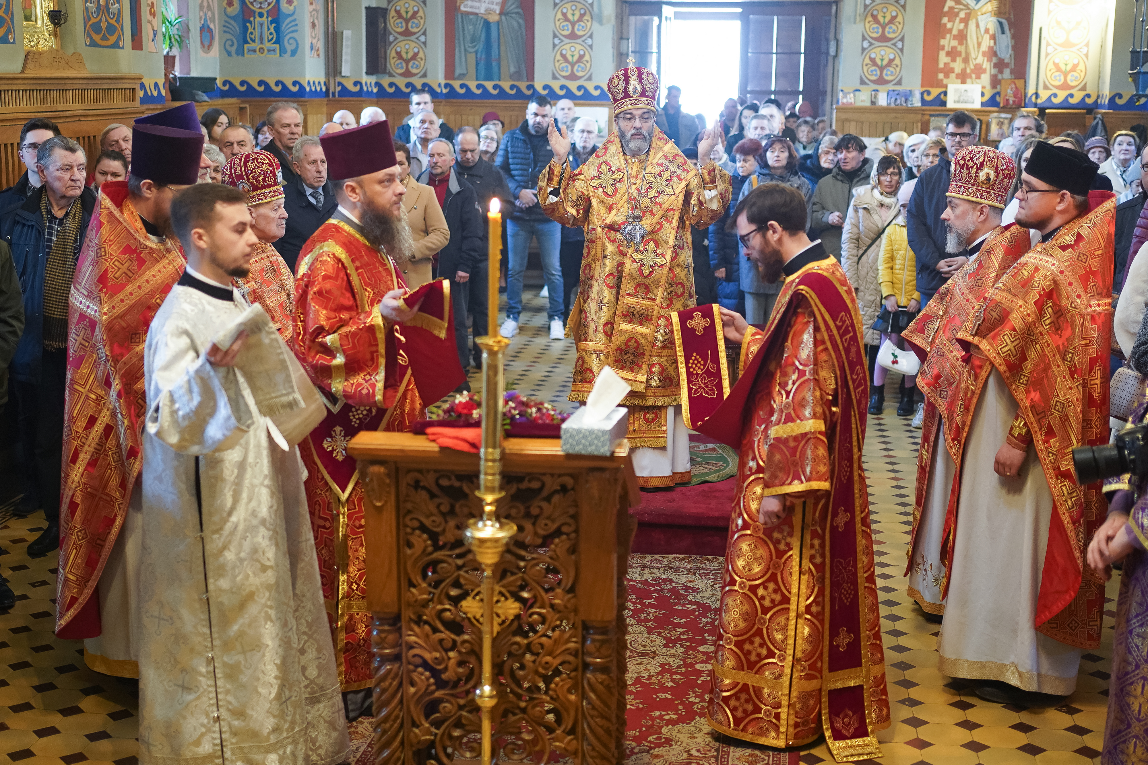 The Divine Liturgy on Sunday of the Adoration of the Holy Cross i St. Nicholas Cathedral, Białystok