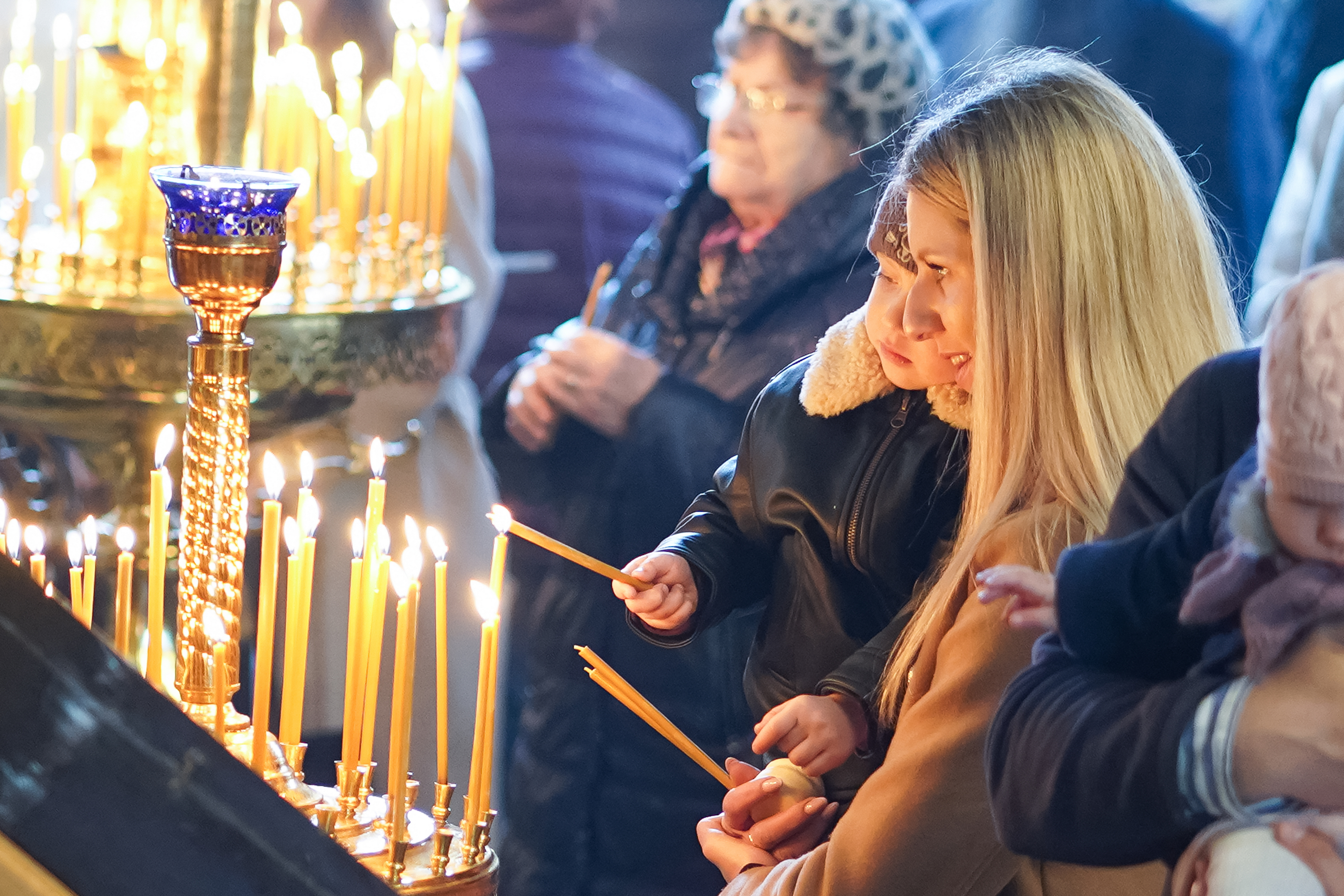 The Divine Liturgy on Sunday of the Adoration of the Holy Cross i St. Nicholas Cathedral, Białystok