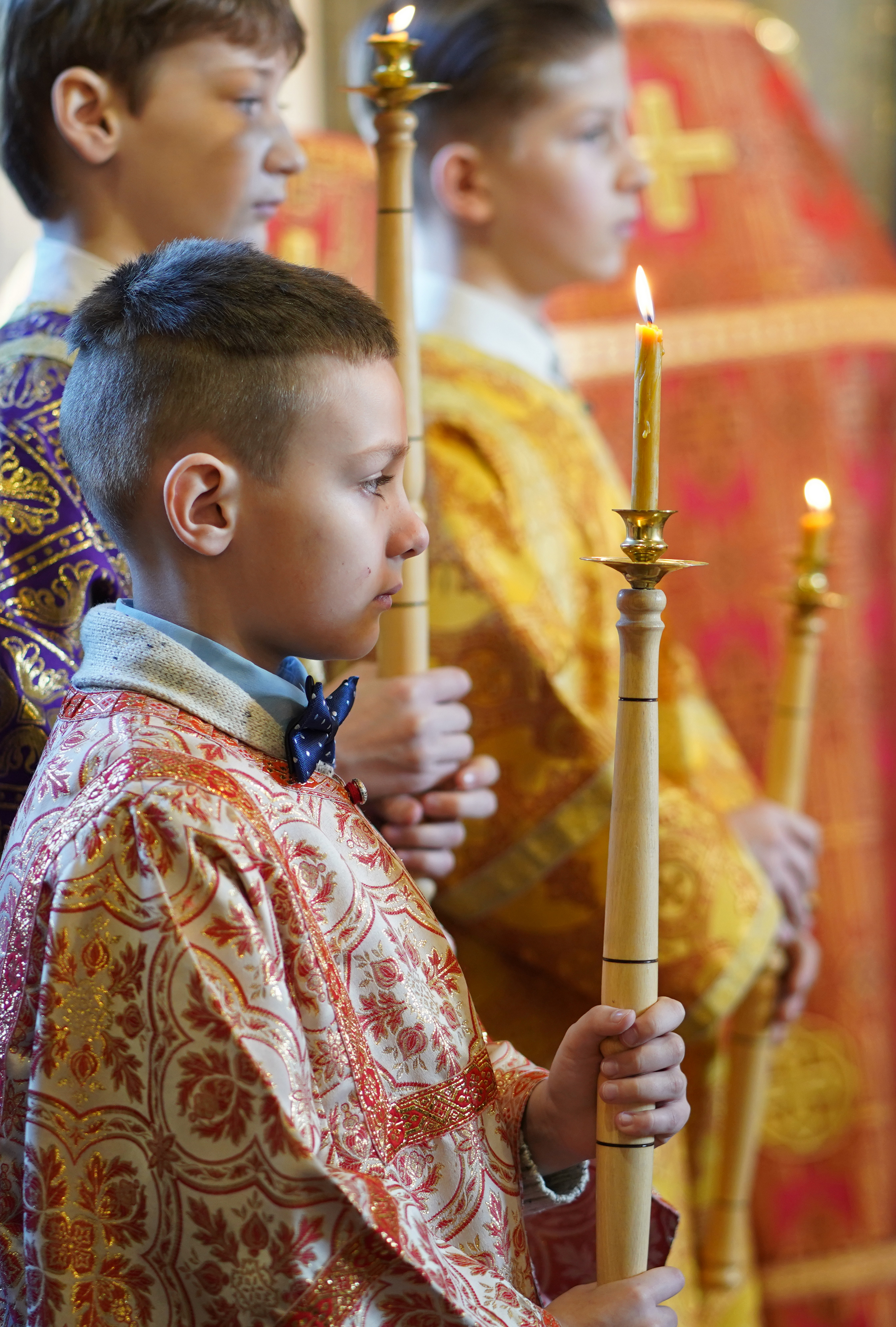 The Divine Liturgy on Sunday of the Adoration of the Holy Cross i St. Nicholas Cathedral, Białystok