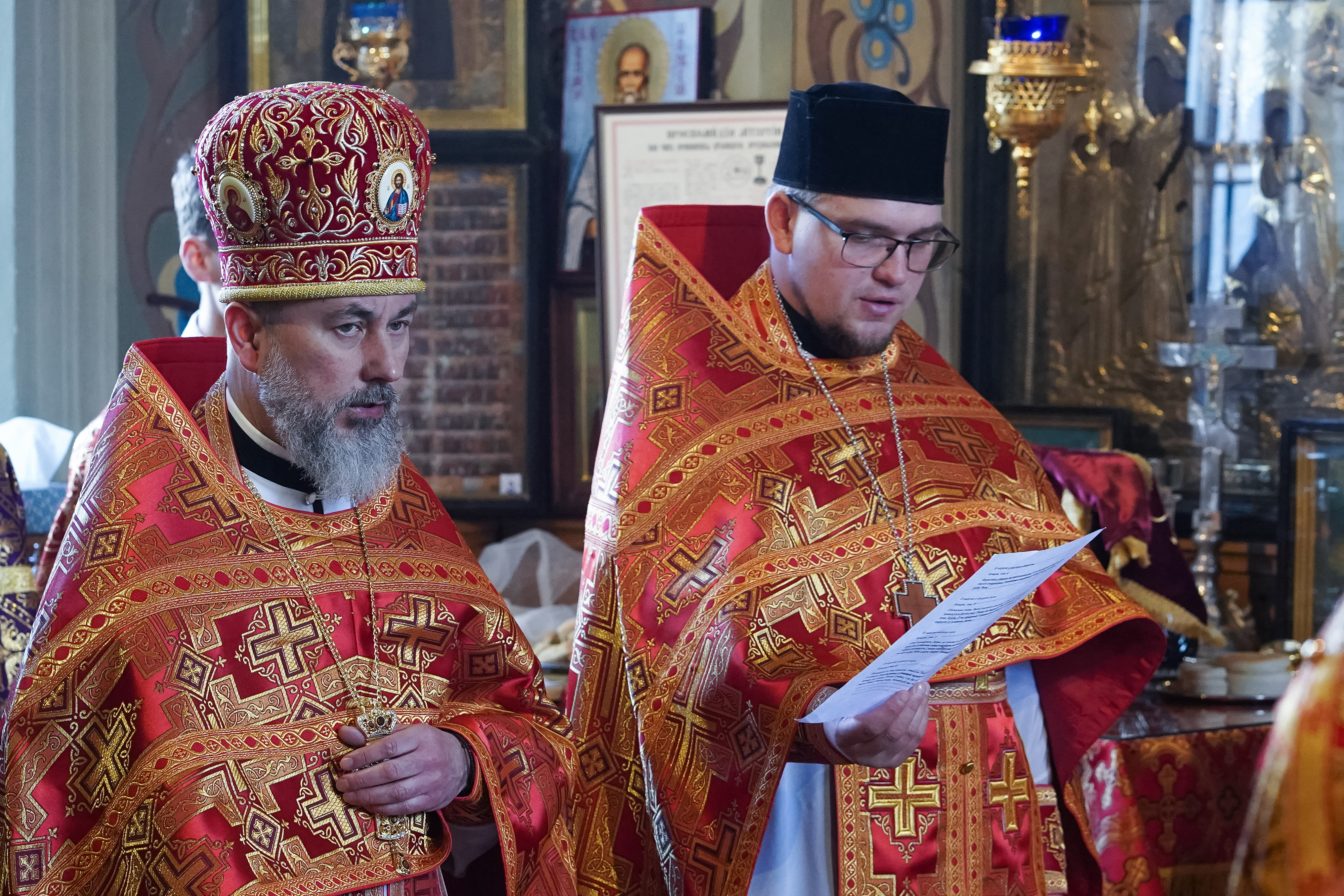 The Divine Liturgy on Sunday of the Adoration of the Holy Cross in St. Nicholas Cathedral, Białystok