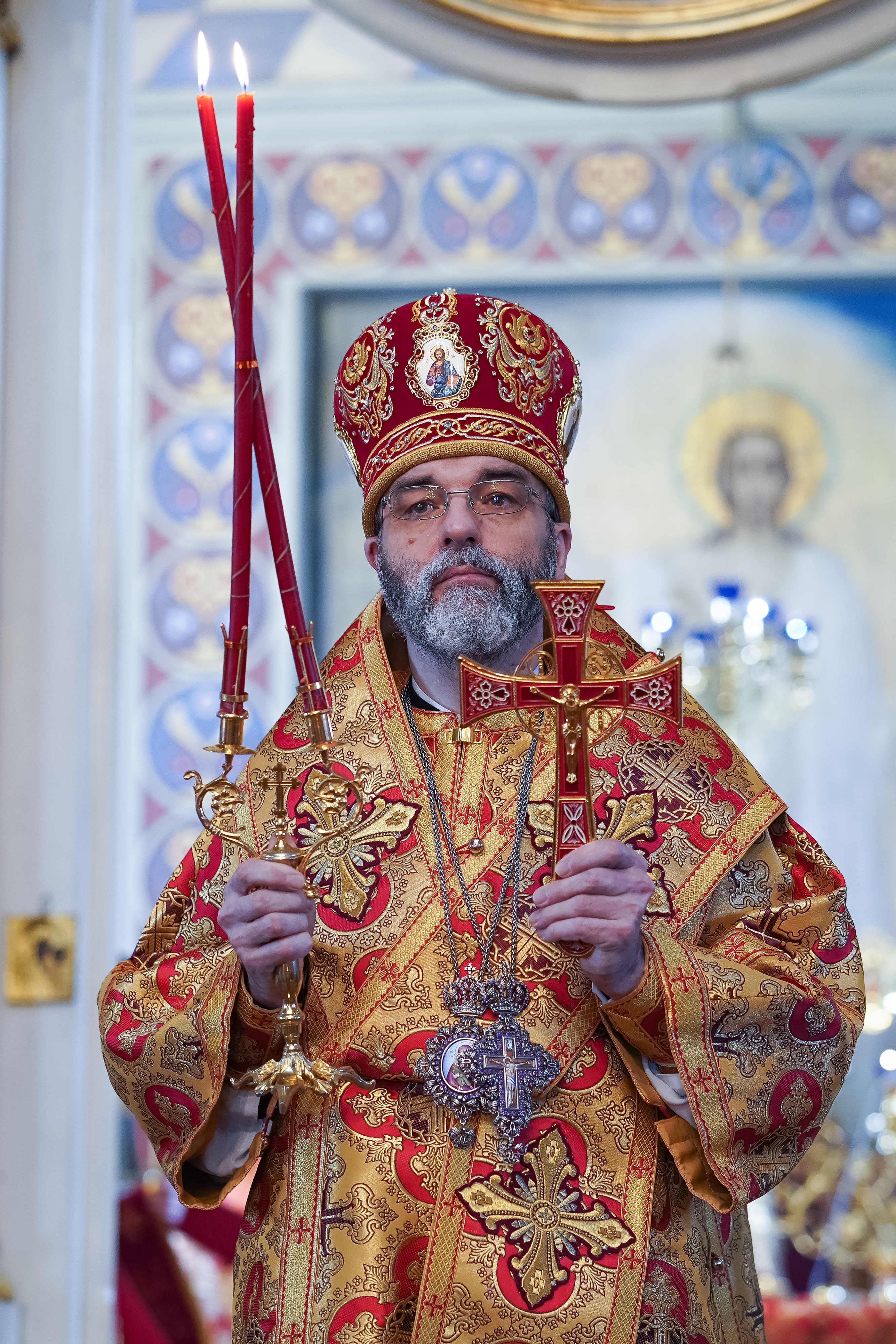 The Divine Liturgy on Sunday of the Adoration of the Holy Cross in St. Nicholas Cathedral, Białystok