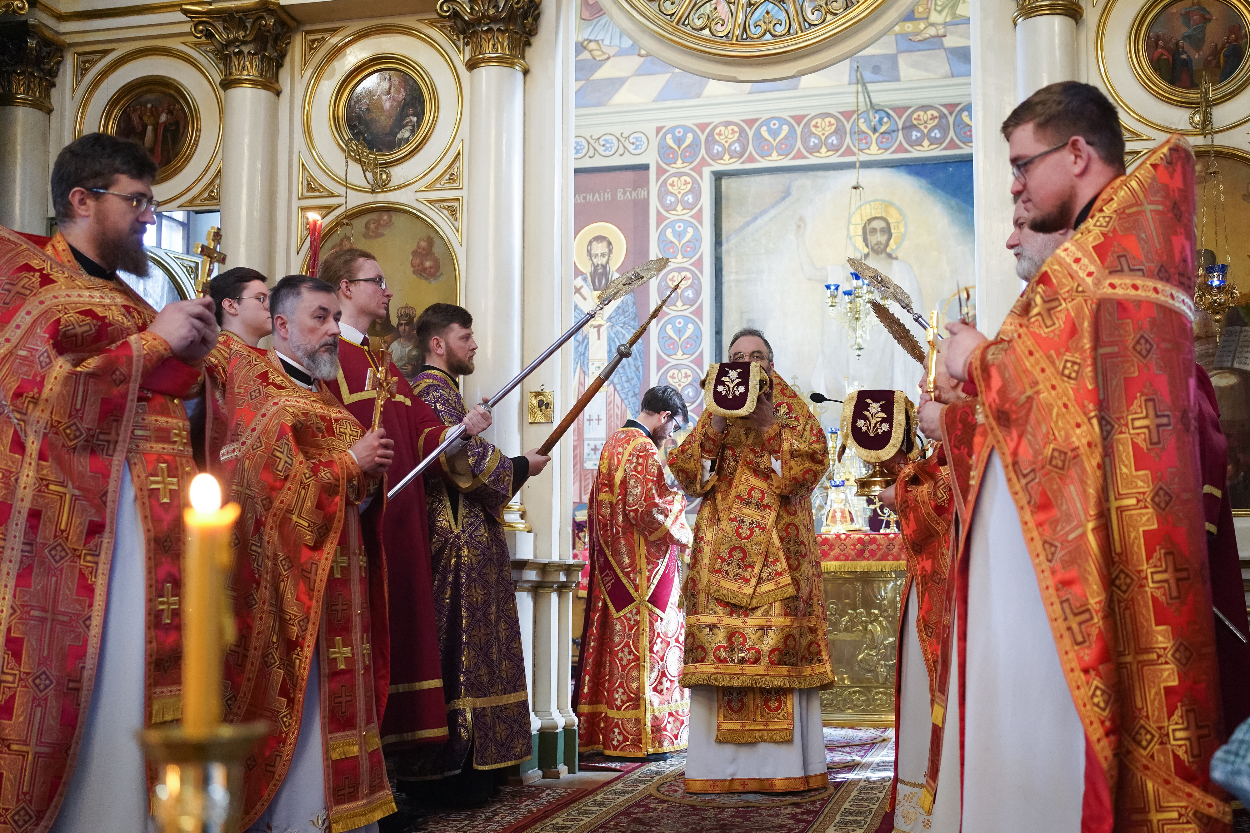 The Divine Liturgy on Sunday of the Adoration of the Holy Cross in St. Nicholas Cathedral, Białystok