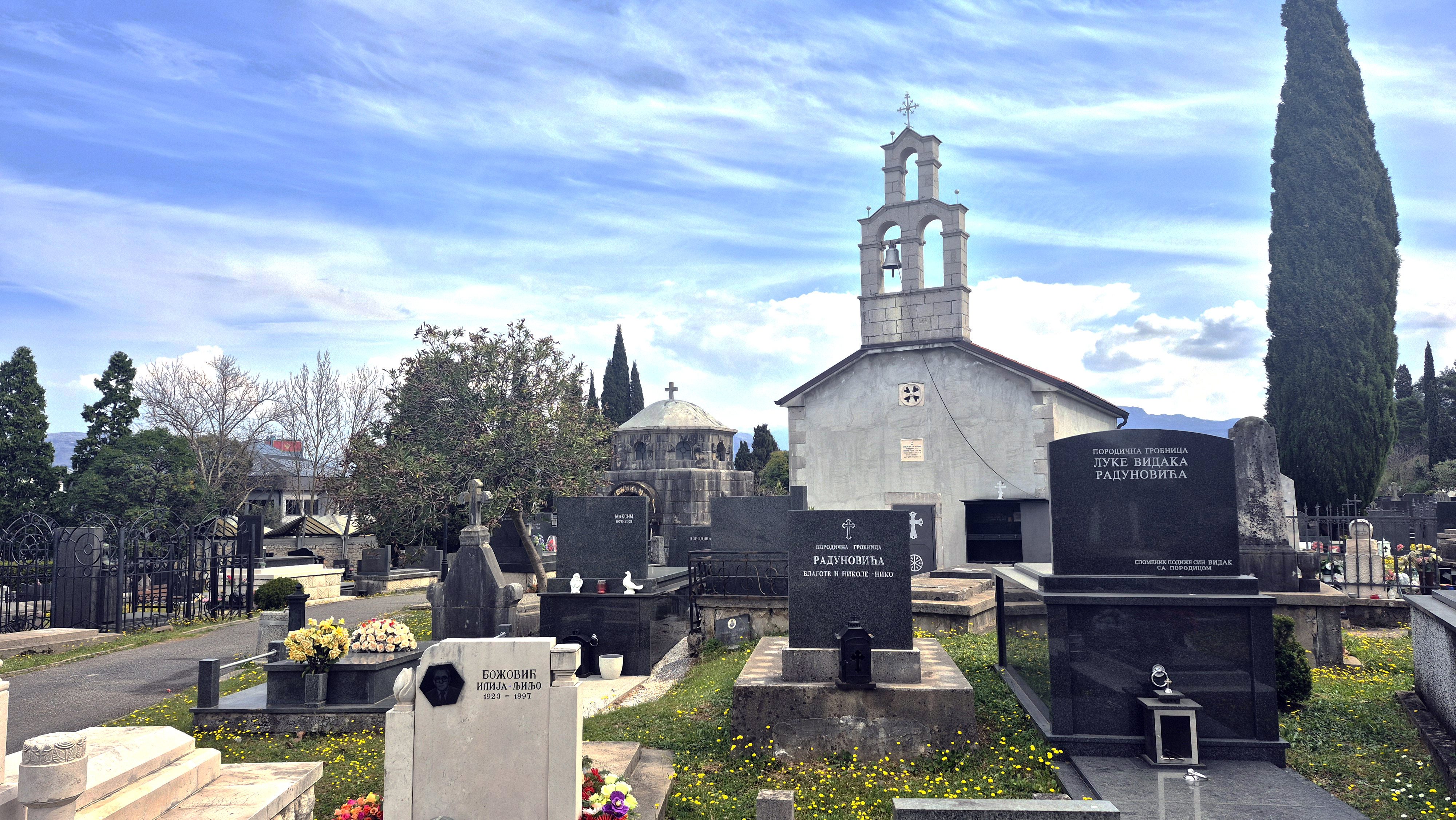 The cementary Orthodox church in Podgorica