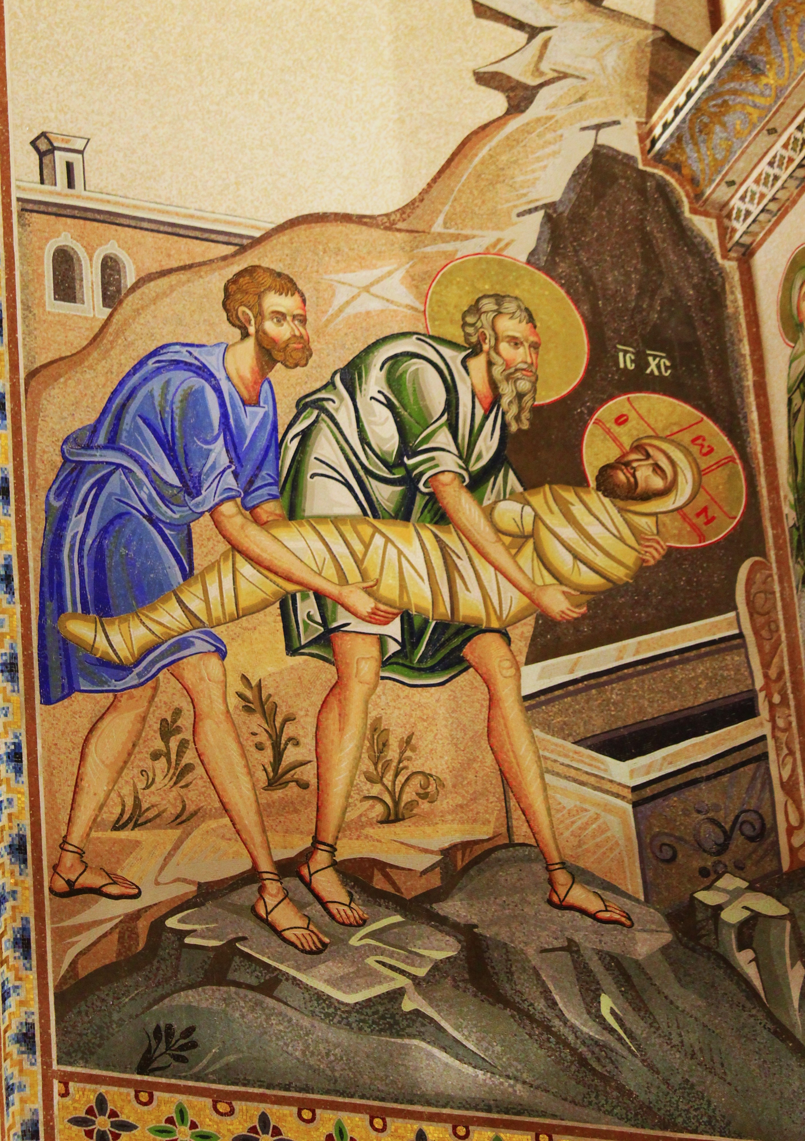 "In a grave they laid You, O my Life and my Christ...”