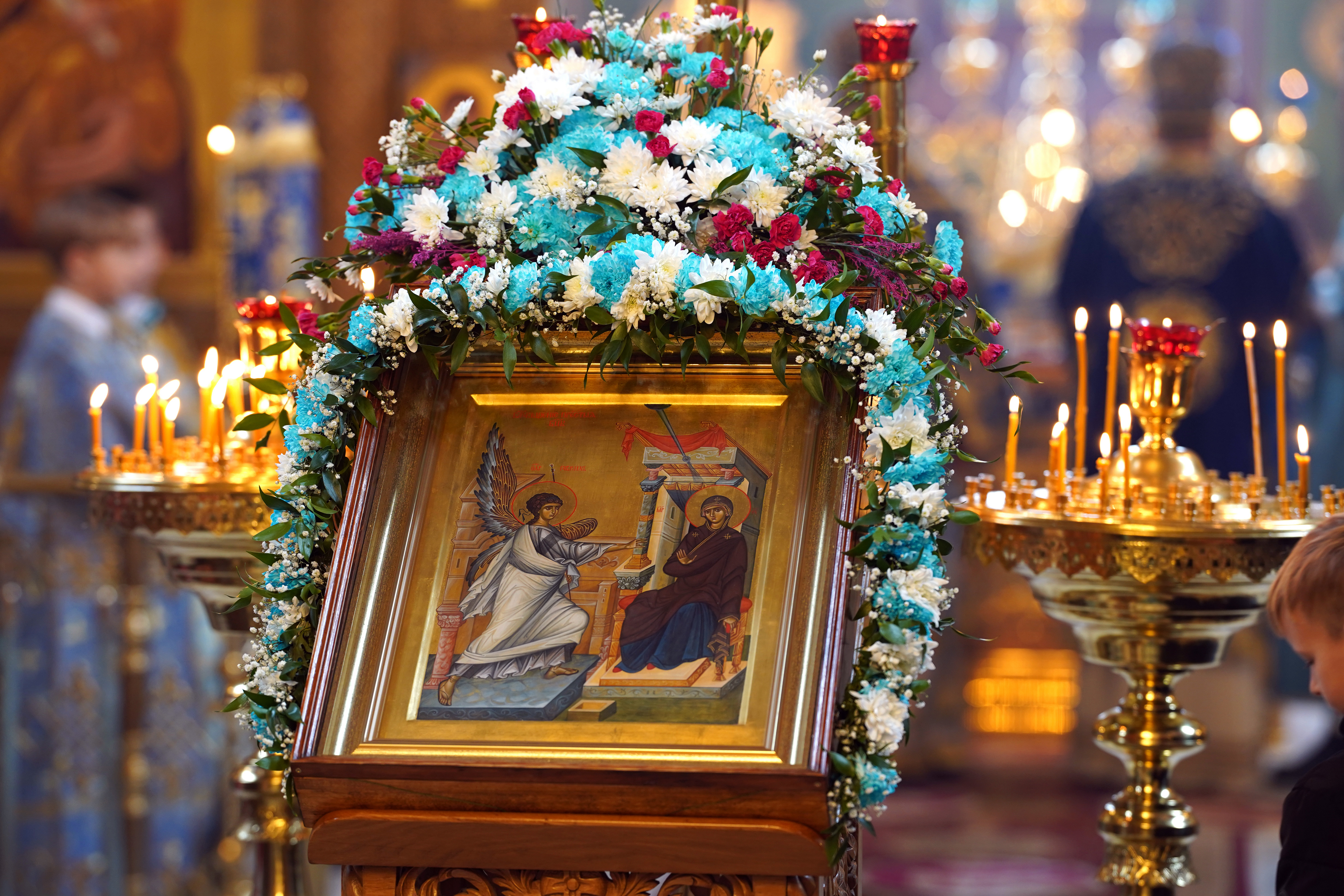 The Annunciation feast in Supraśl Monastery