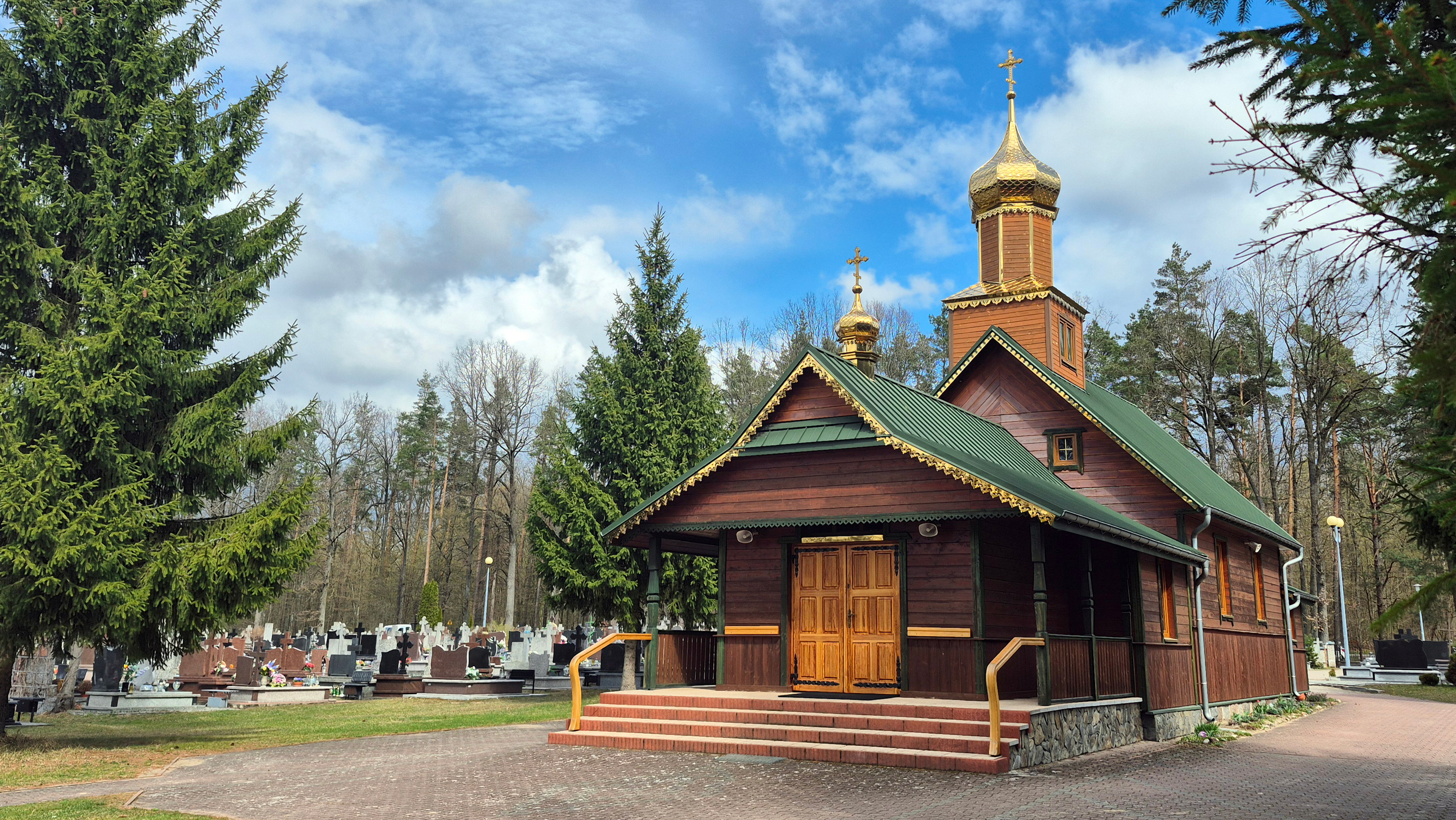The All Saints cementary church in Hajnówka