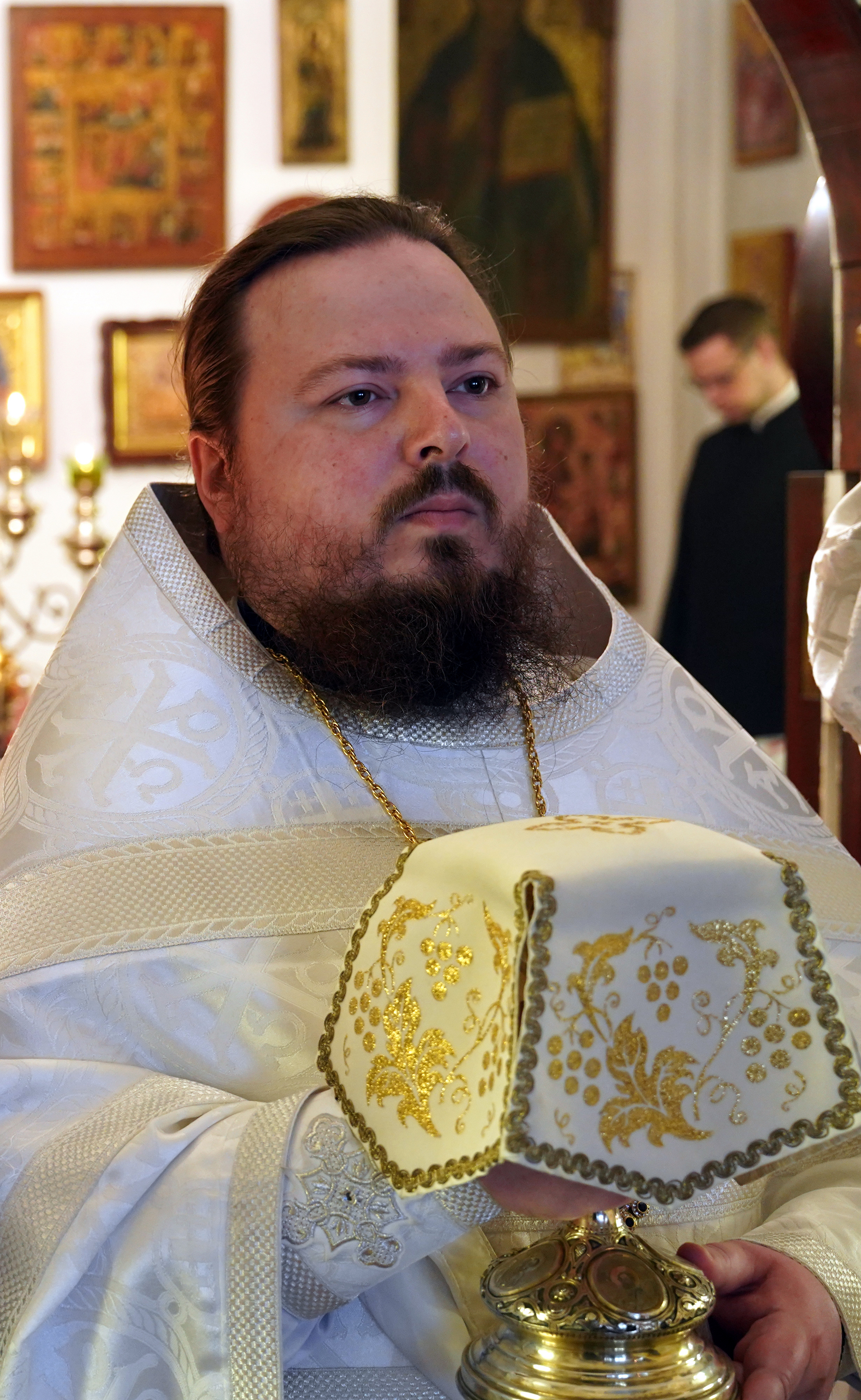 The Divinie Liturgy in St. Michael the Archangel Chapel in Warsaw