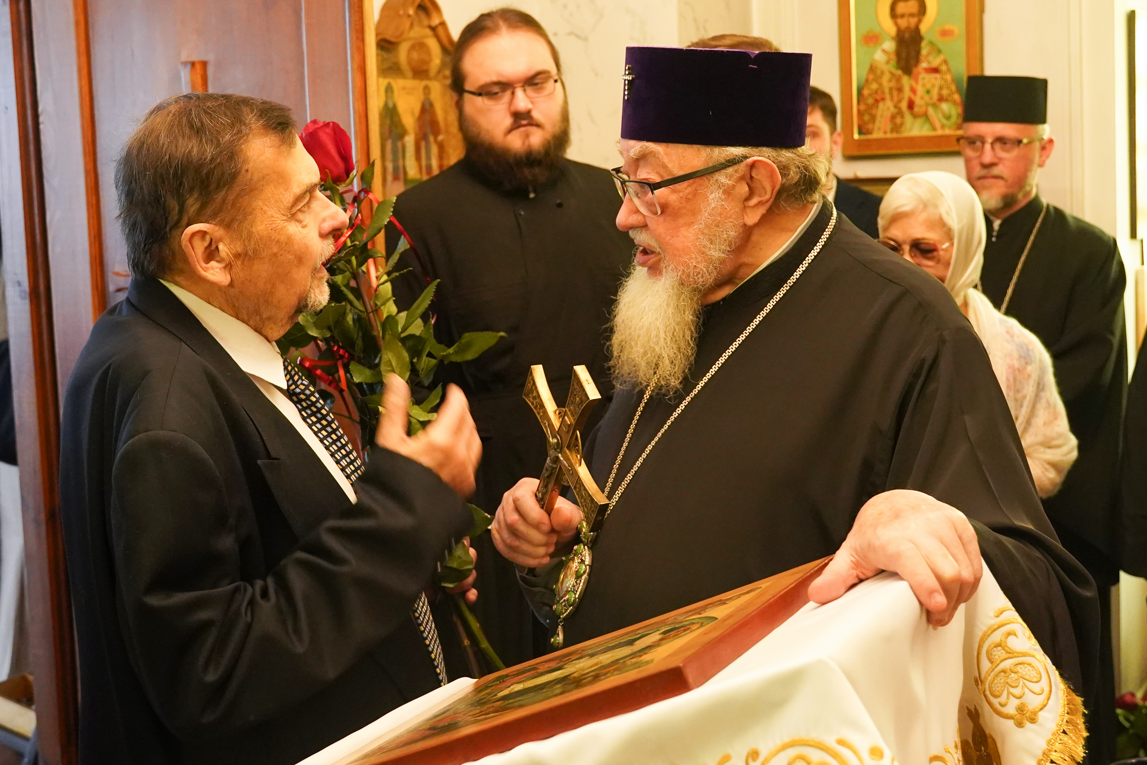 The Divinie Liturgy in St. Michael the Archangel Chapel in Warsaw