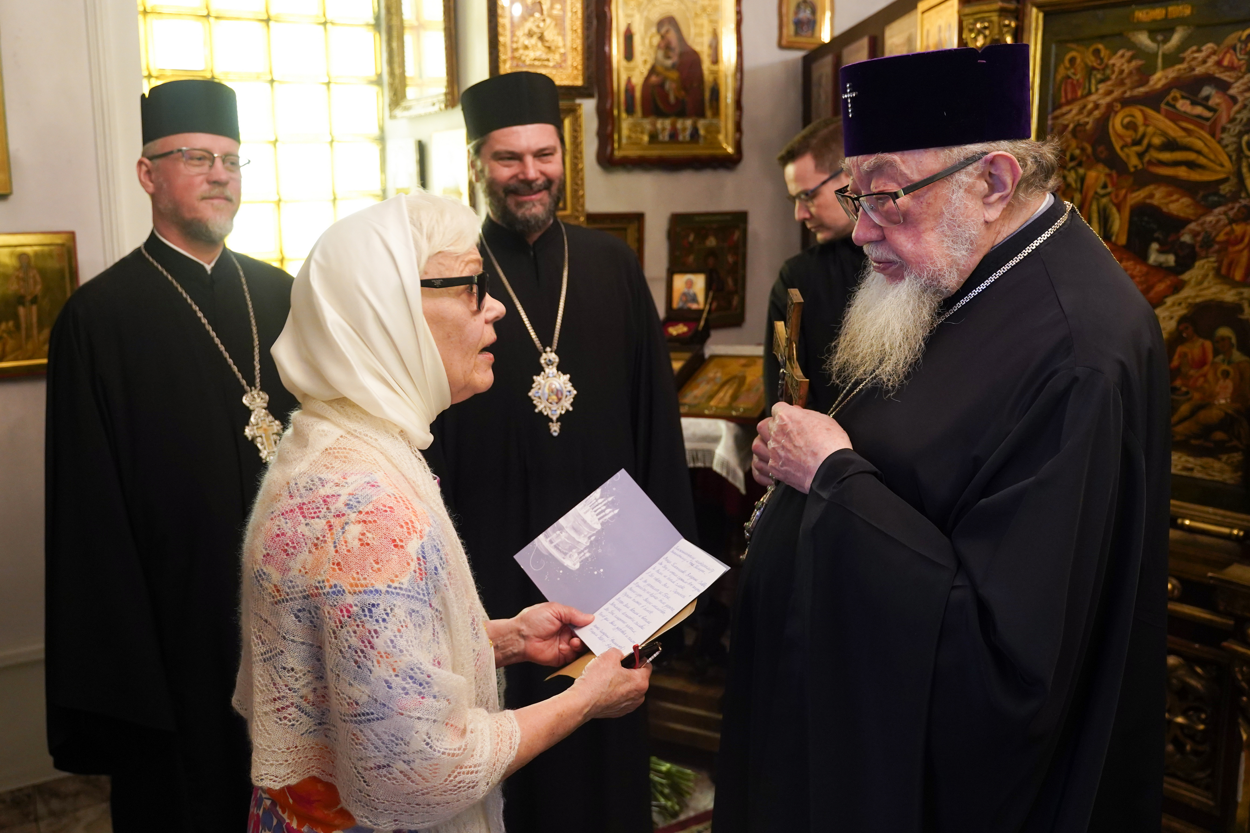 The Divinie Liturgy in St. Michael the Archangel Chapel in Warsaw