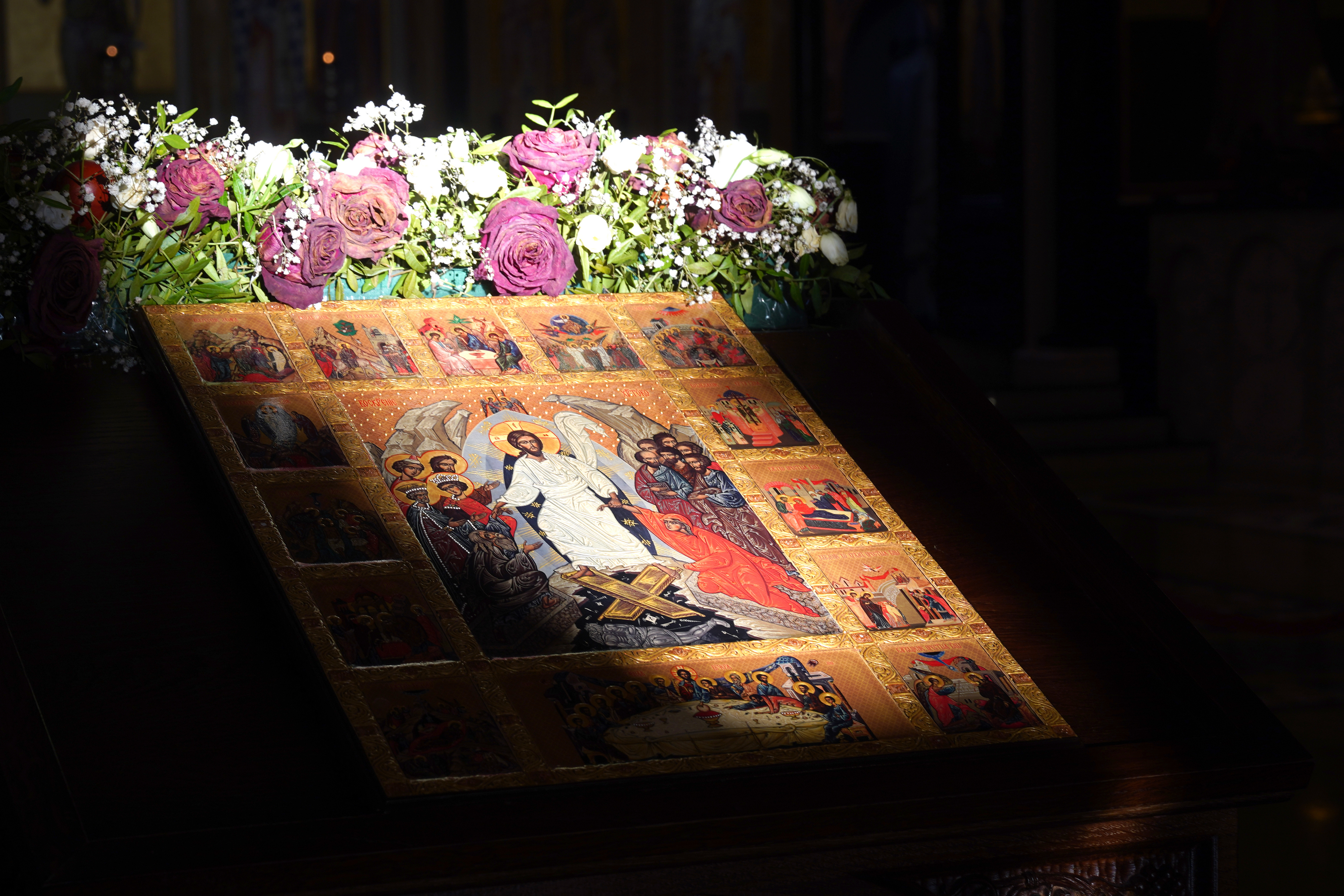 Evening service in St. John Vladimir Cathedral in Bar