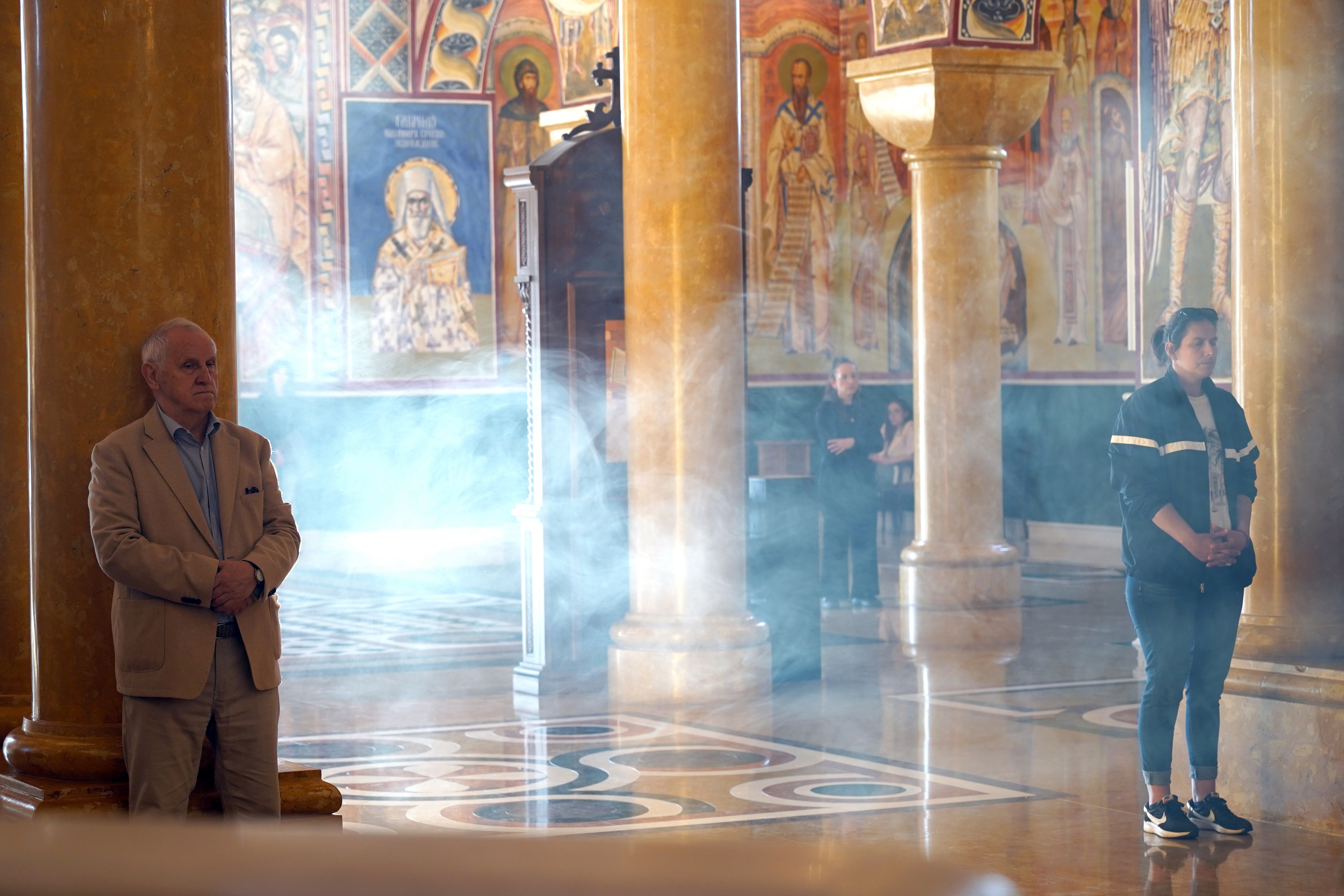 Evening service in St. John Vladimir Cathedral in Bar
