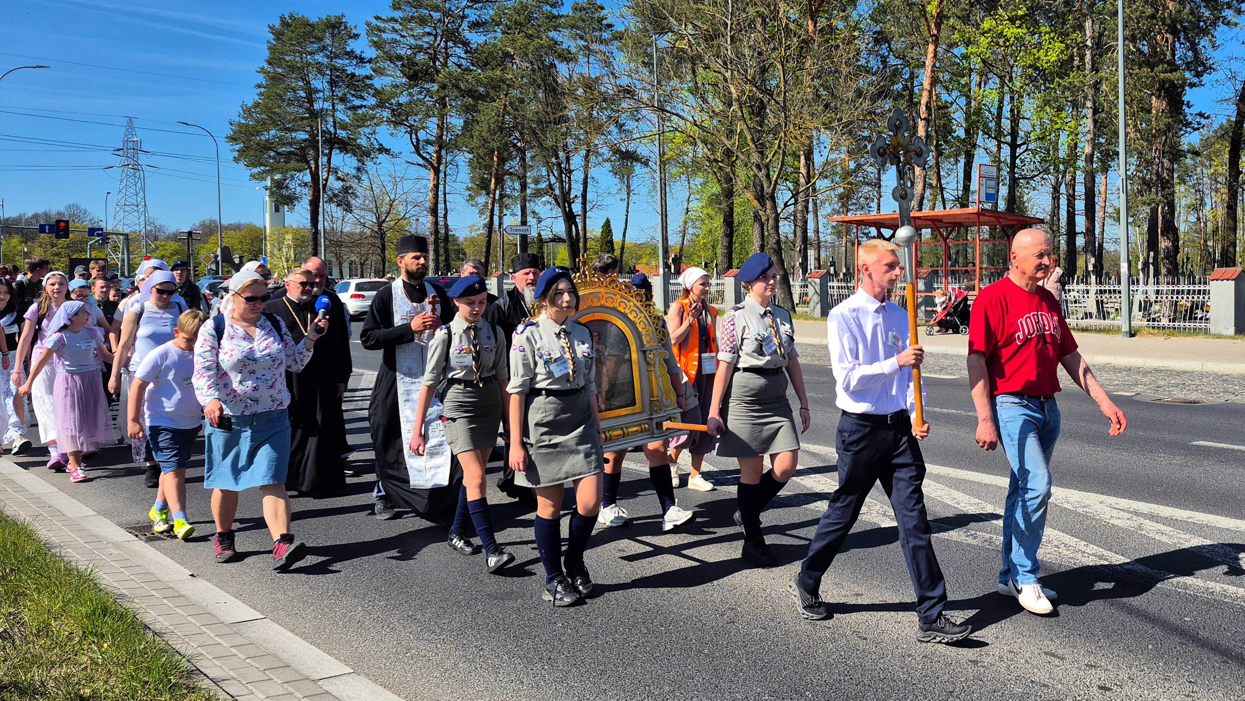 The pilgromage from Białystok to Zwierki Convent on the occassion of St. Gabriel of Zabłudów feast