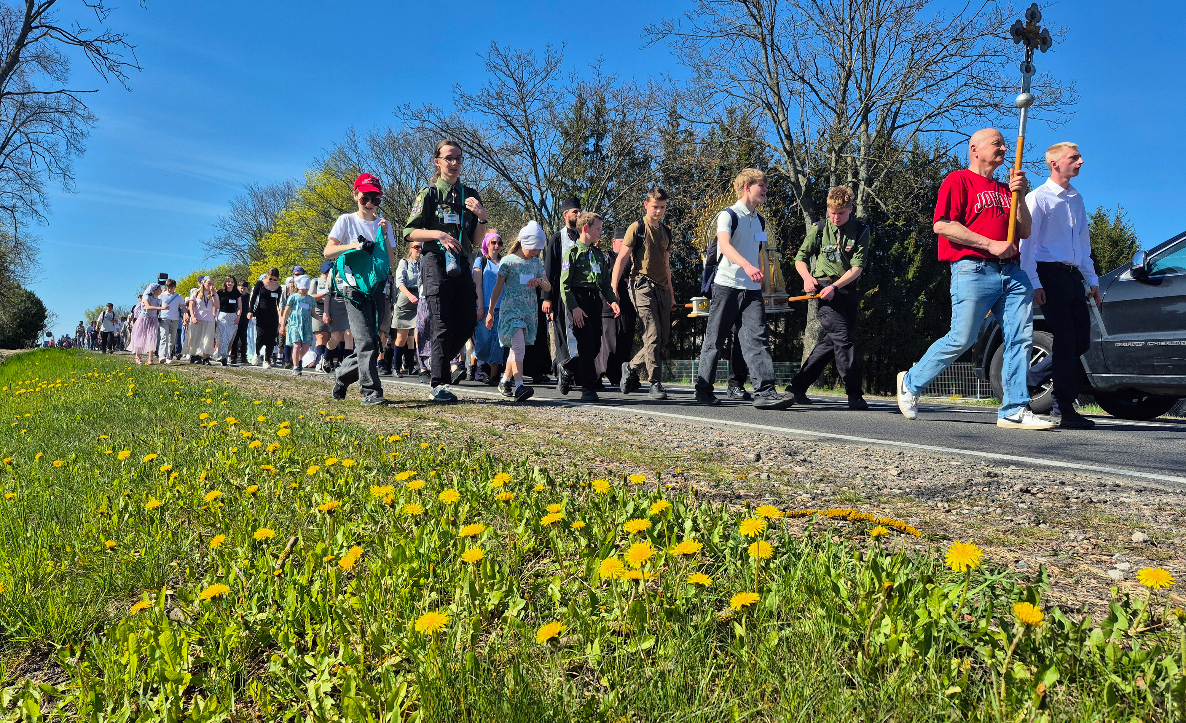 The pilgromage from Białystok to Zwierki Convent on the occassion of St. Gabriel of Zabłudów feast