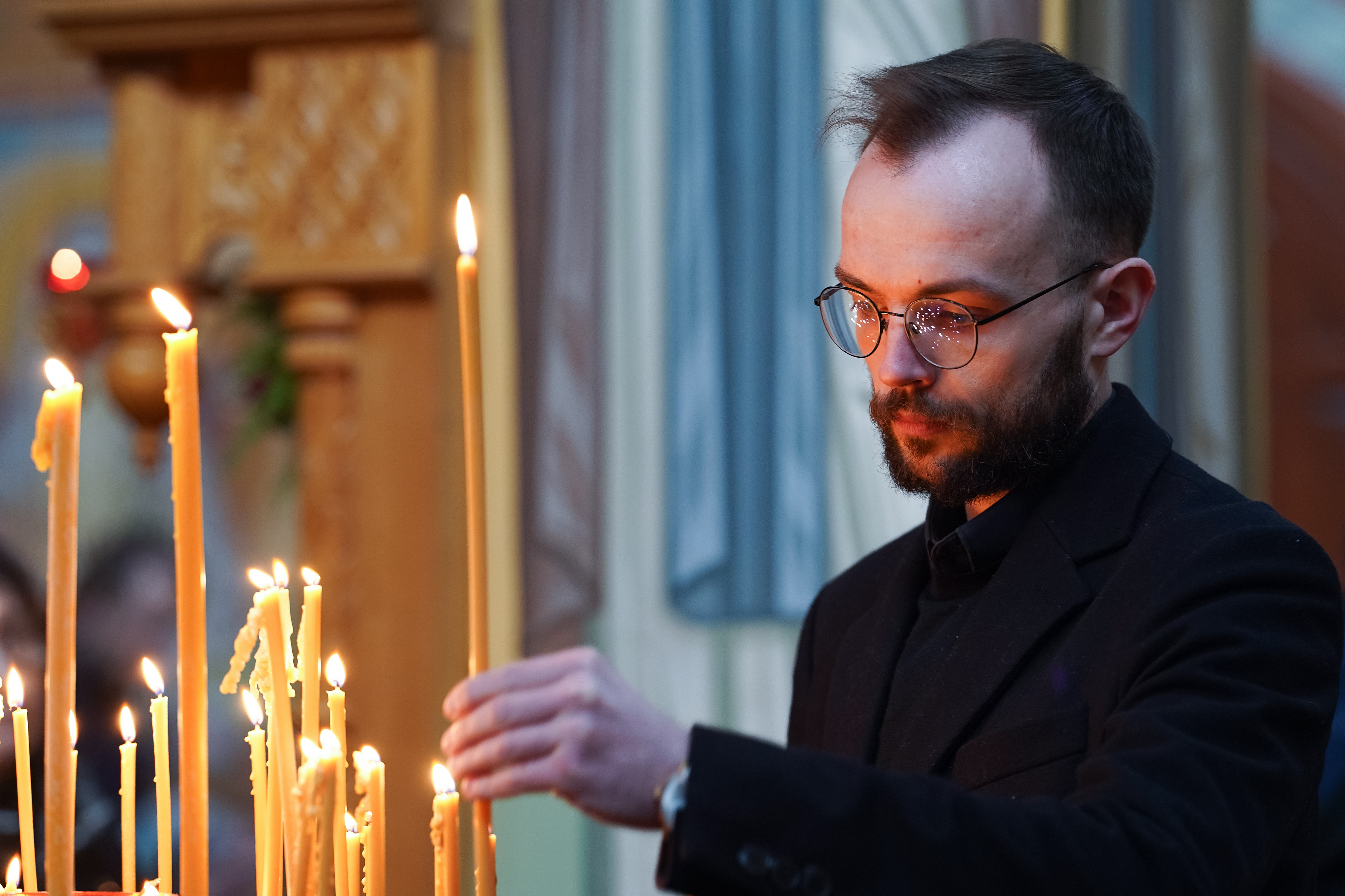 Tha Passion Friday service in Zwierki Convent 