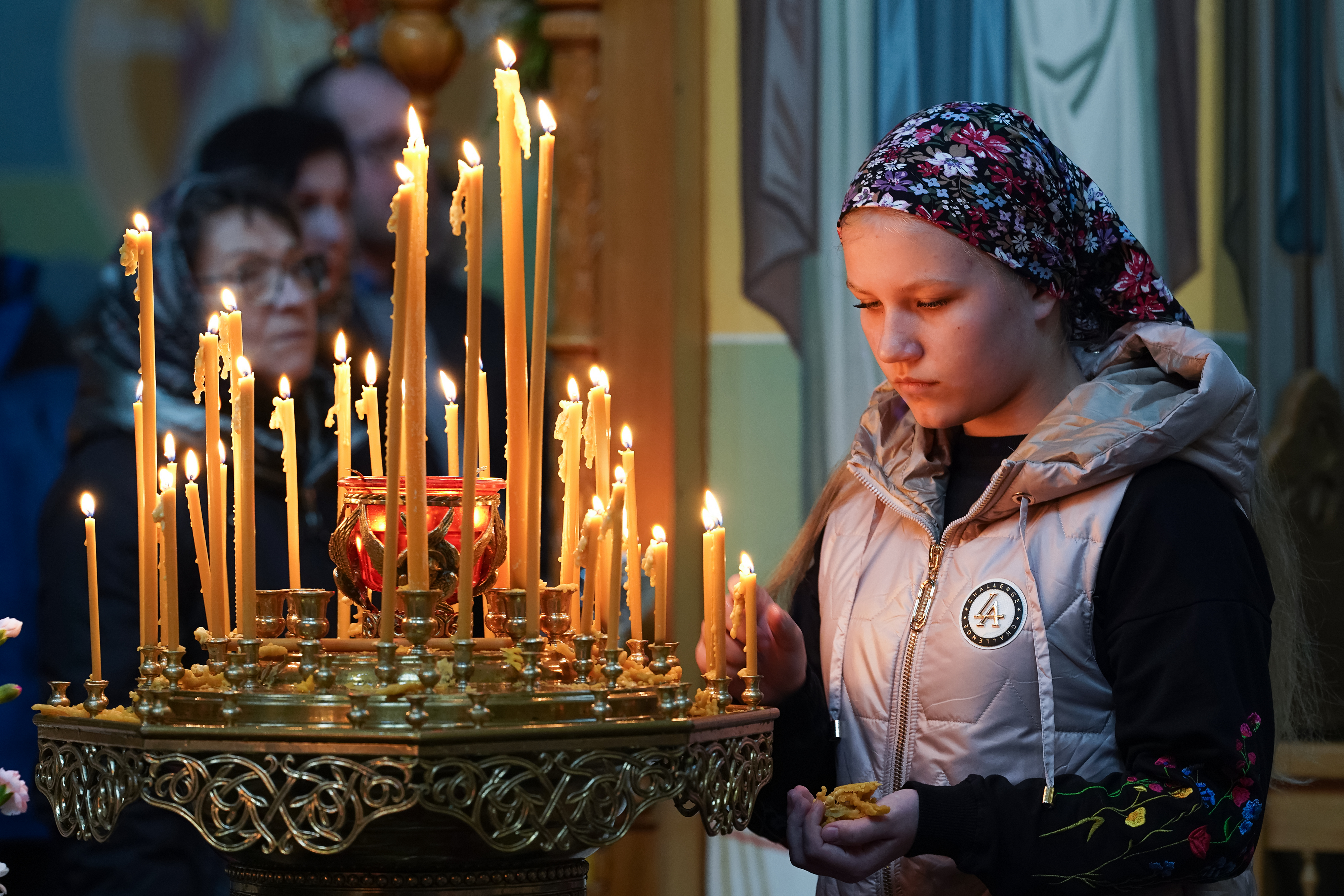 Tha Passion Friday service in Zwierki Convent