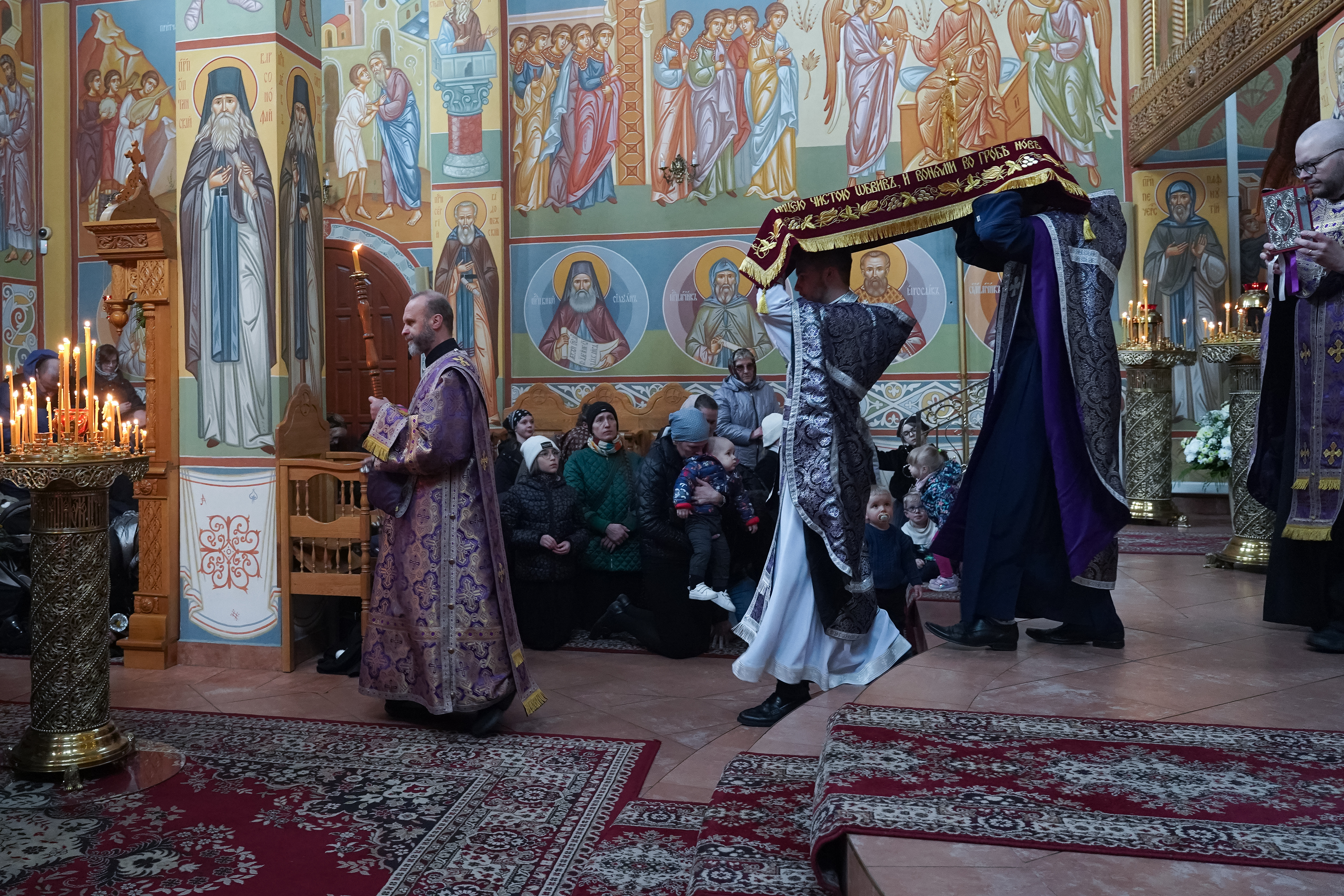 Tha Passion Friday service in Zwierki Convent