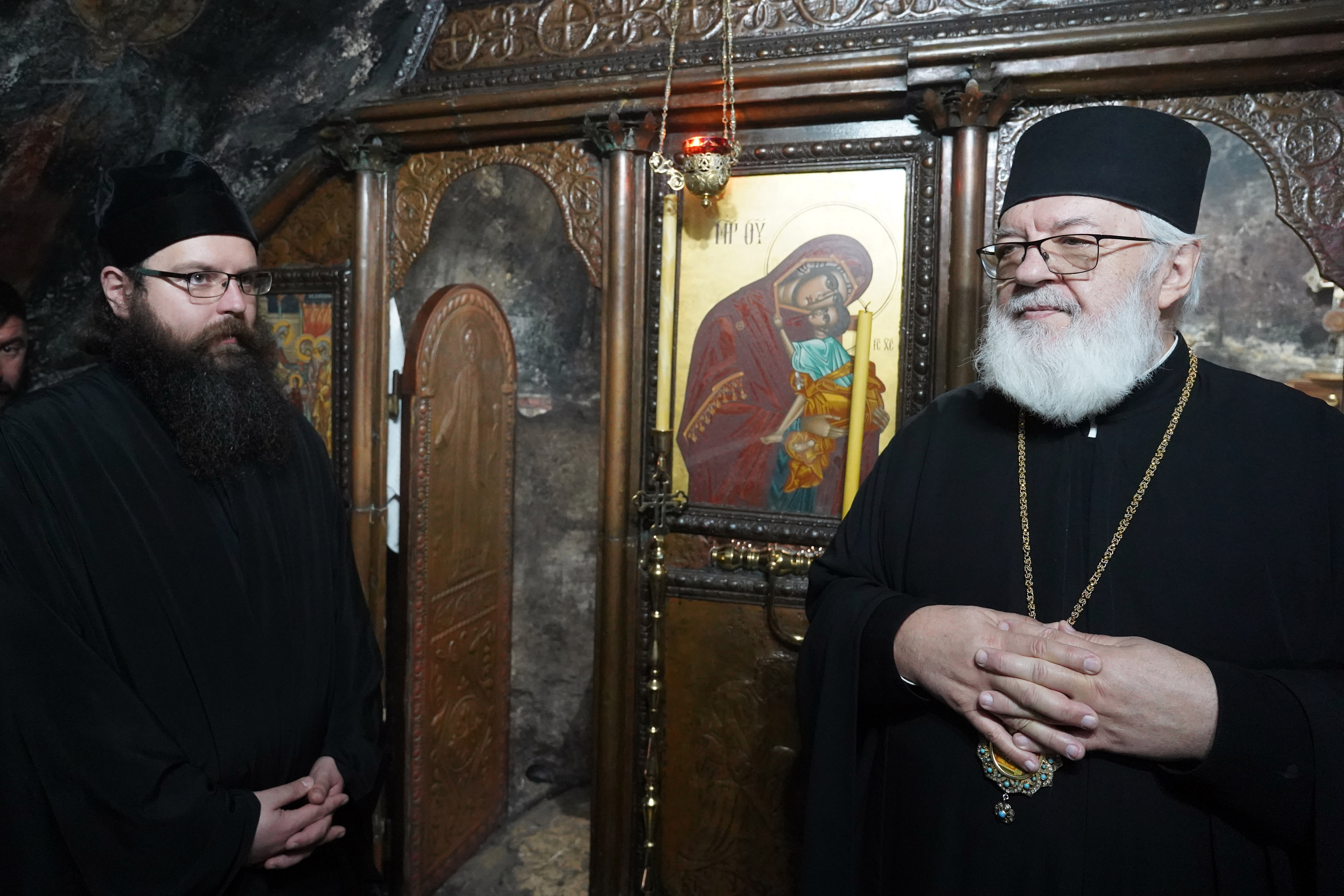 Bishop Warsonofiusz visit to Ostrog Monastery