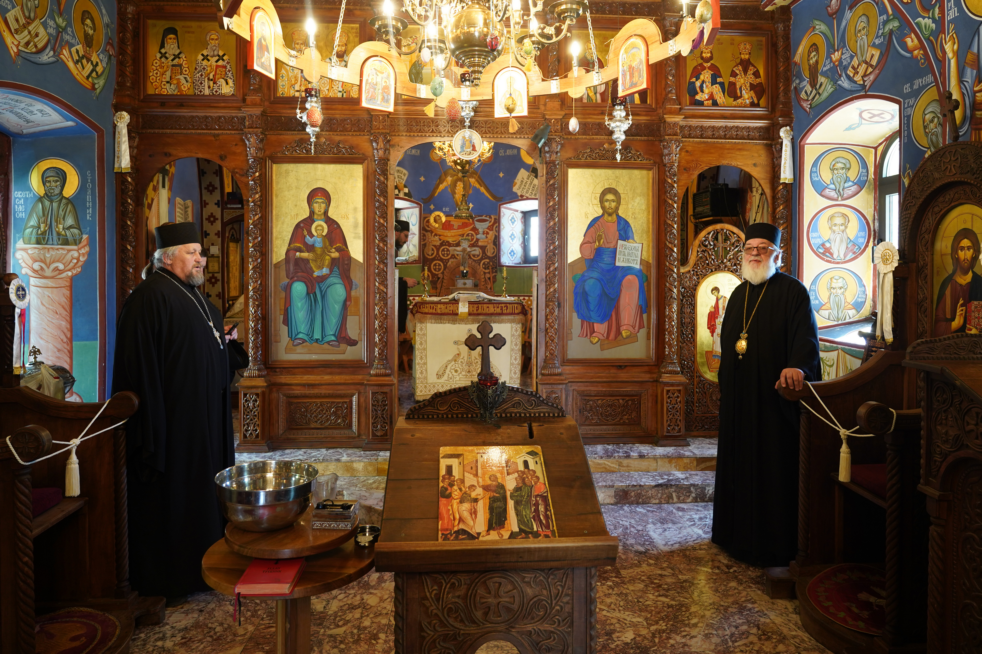 Bishop Warsonofiusz visit to Ostrog Monastery