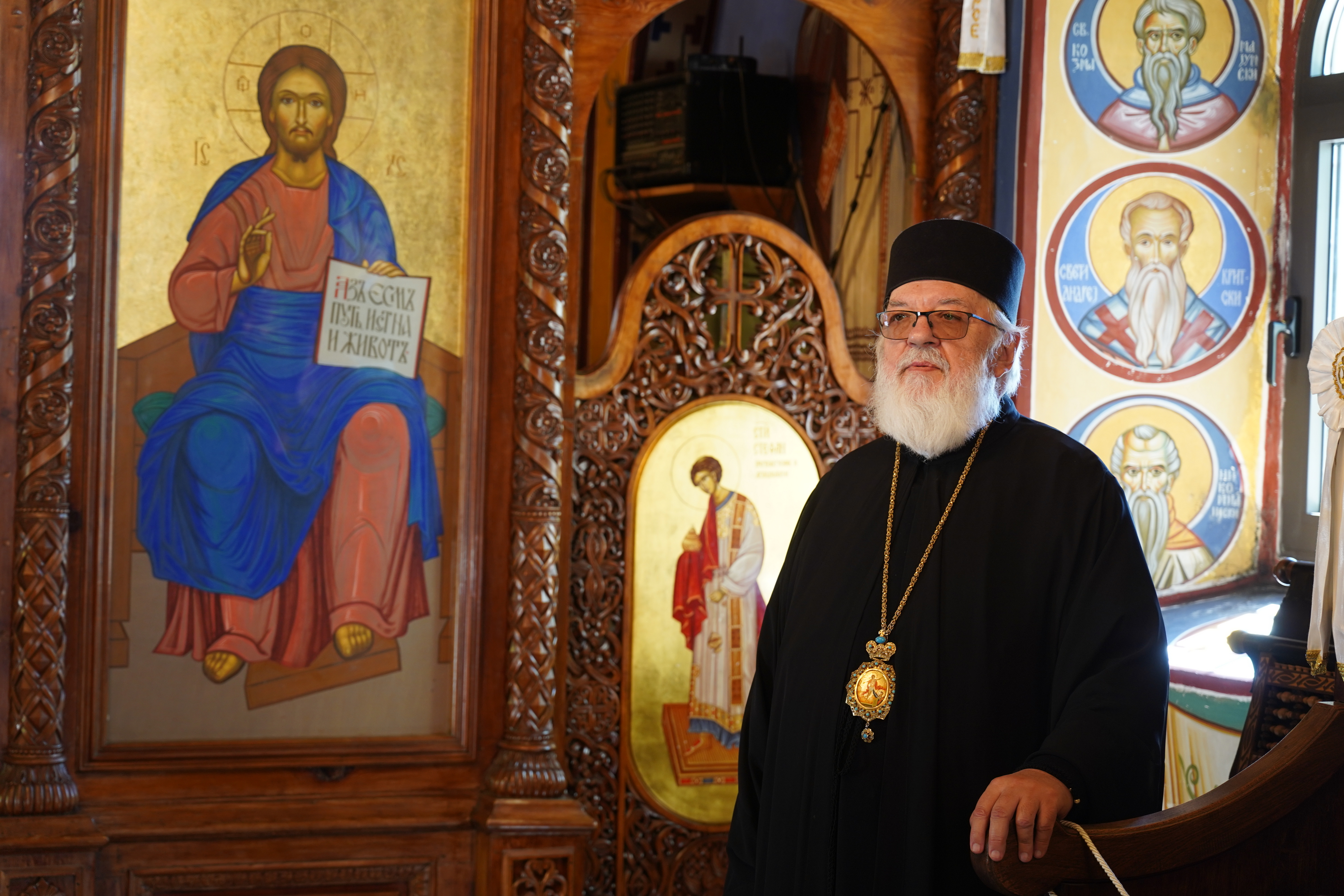 Bishop Warsonofiusz visit to Ostrog Monastery