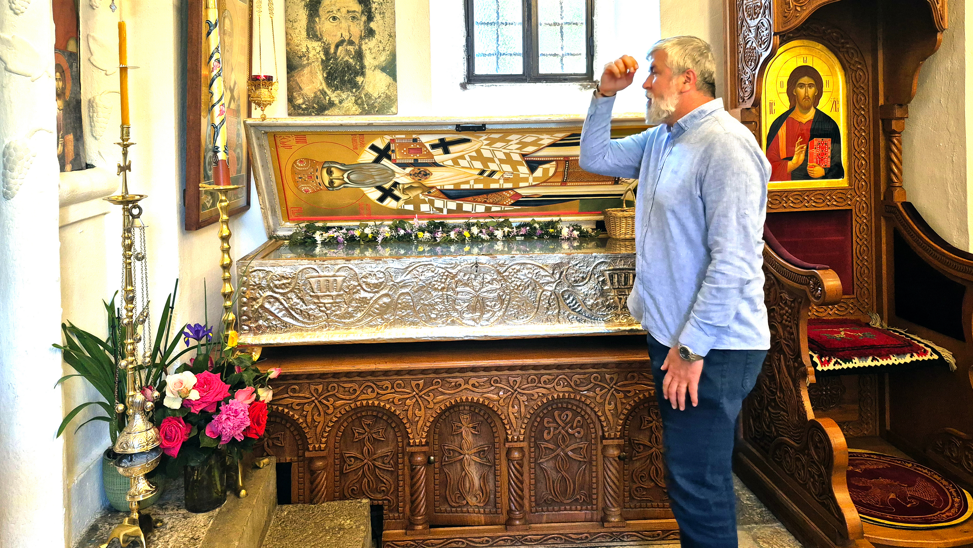 The prayer in Zdrebaonik Convent
