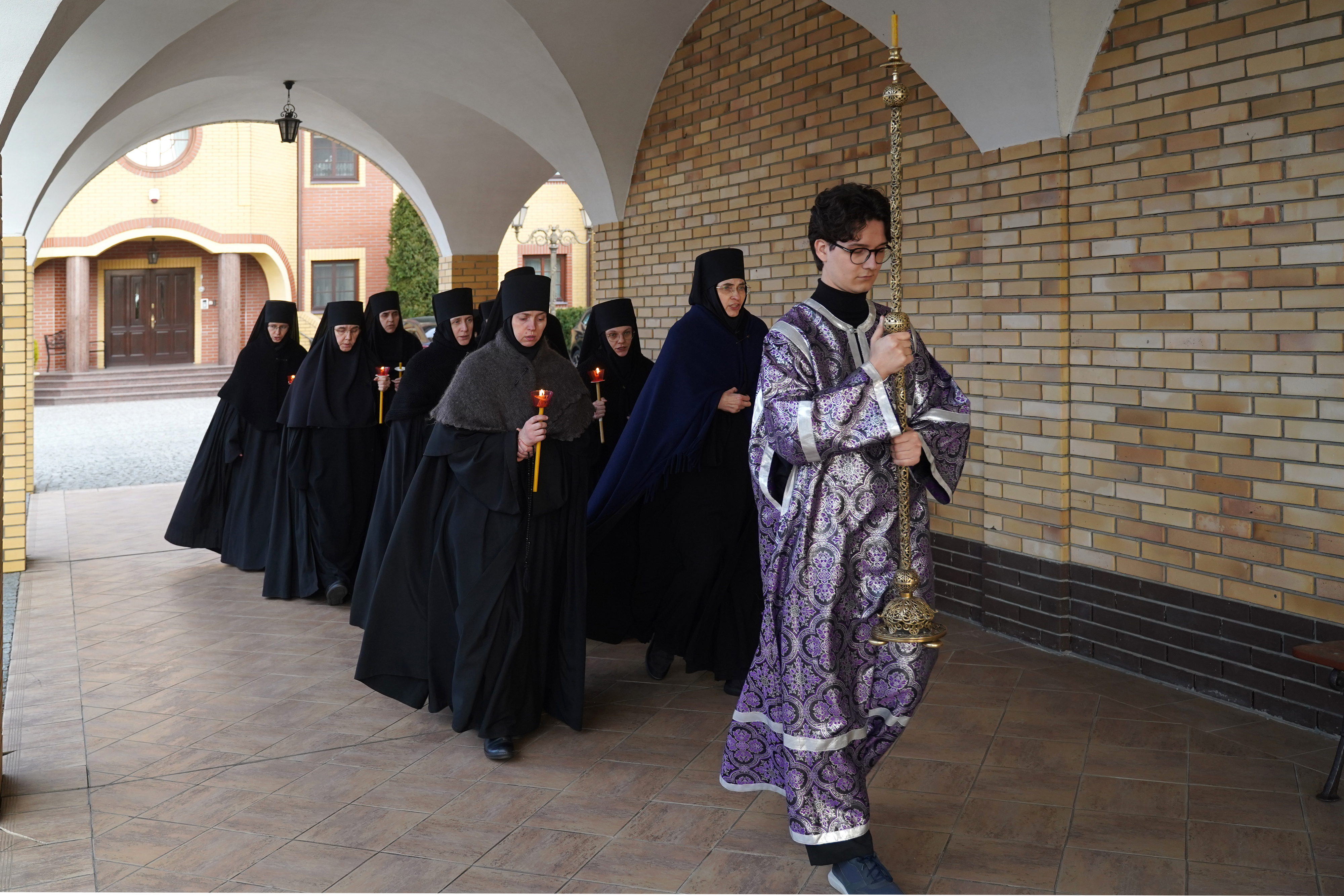 The Passion Friday service in Zwierki Convent