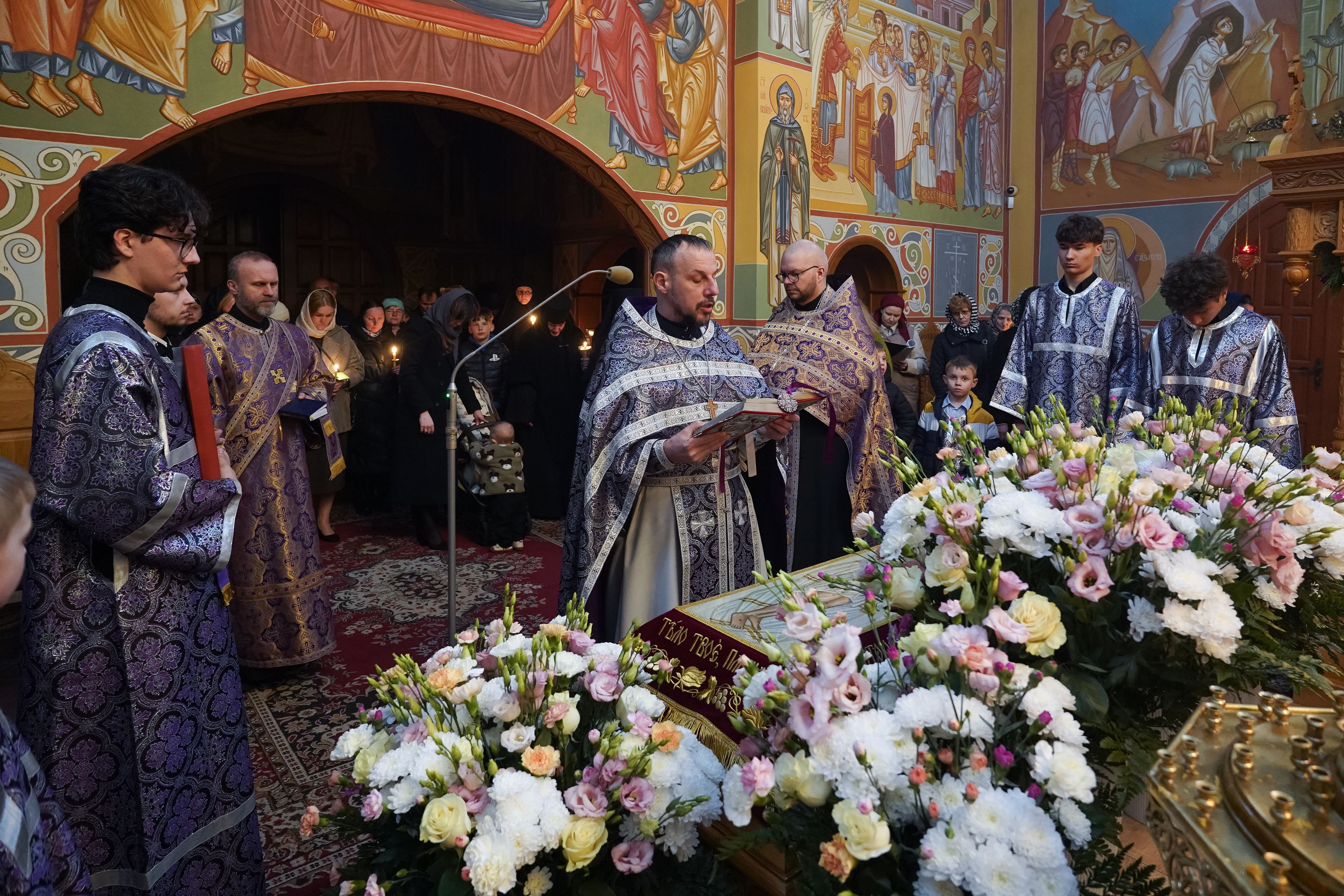 The Passion Friday service in Zwierki Convent