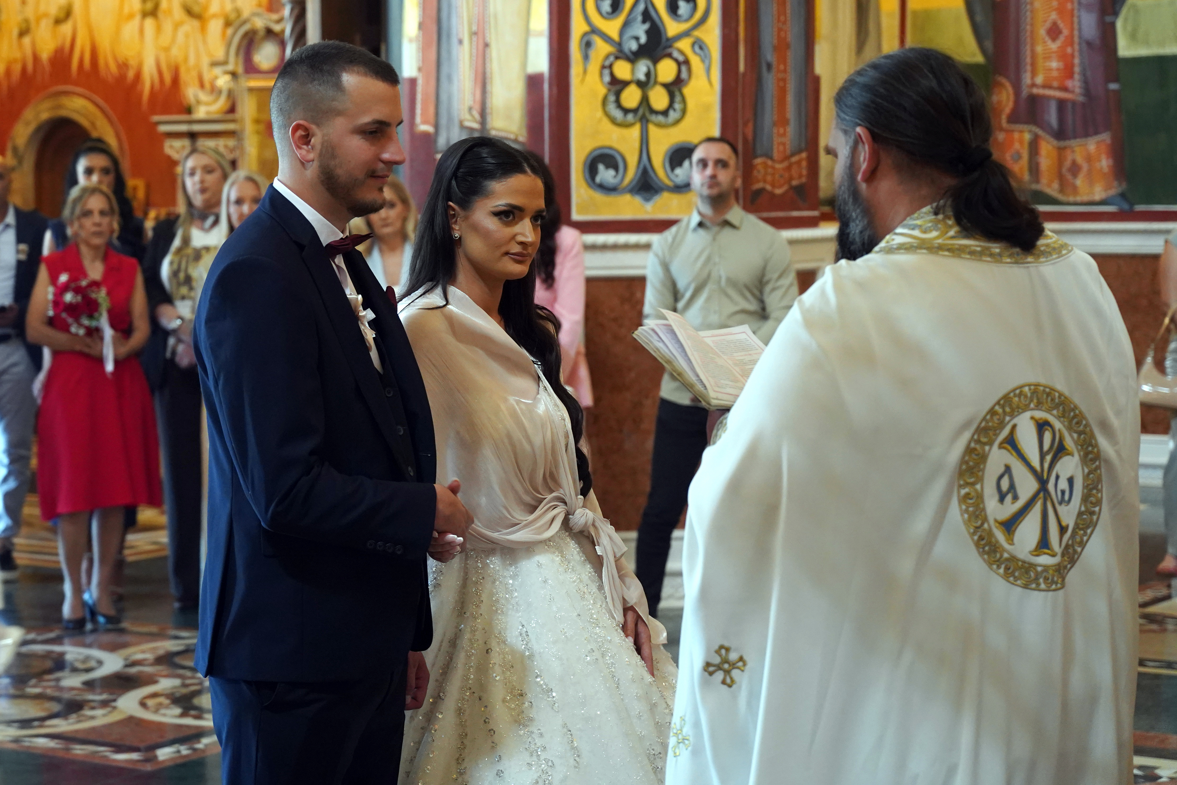 The weding in Ressurection Cathedral in Podgorica