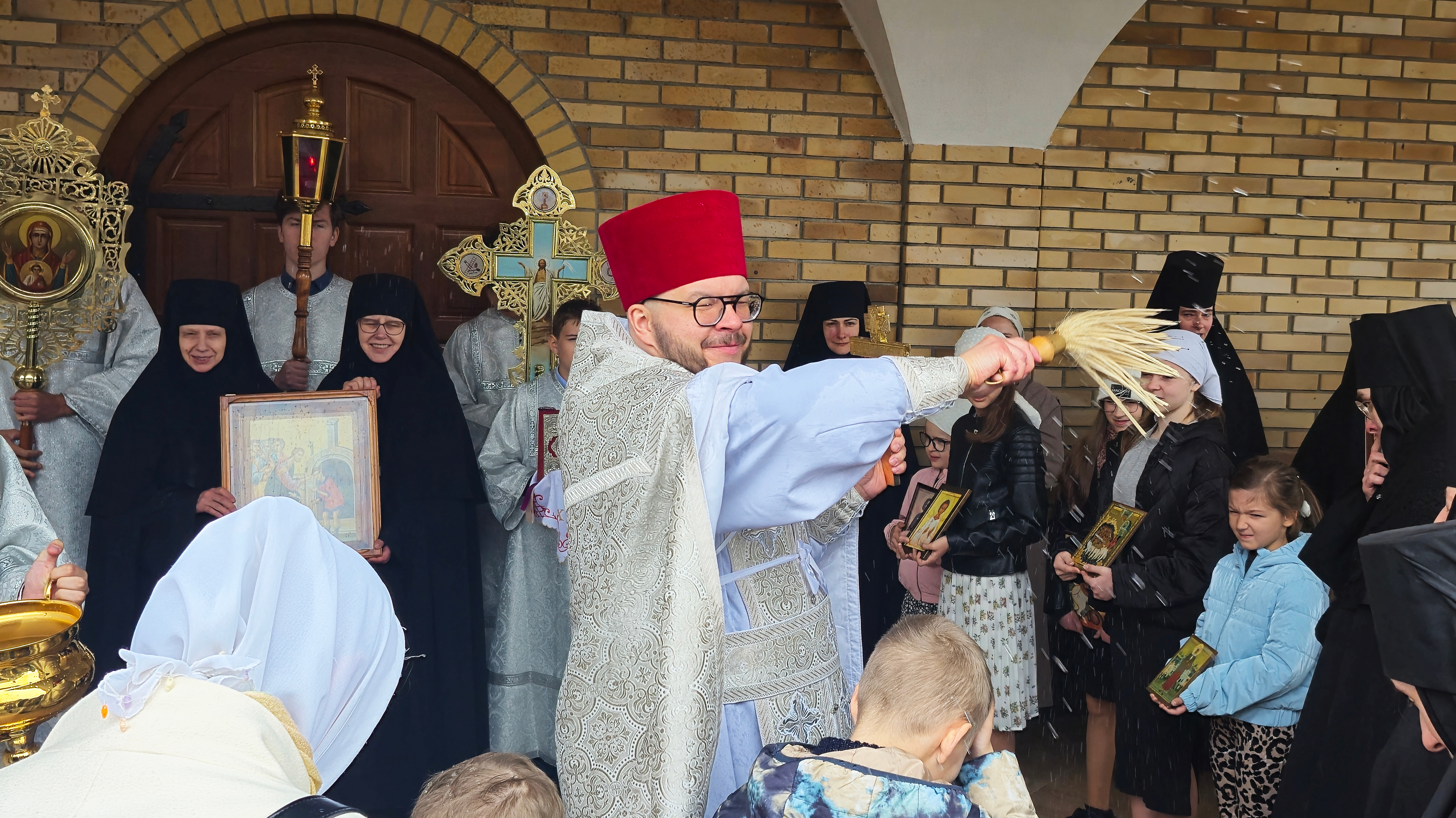 The blind man Sunday in Zwierki Convent