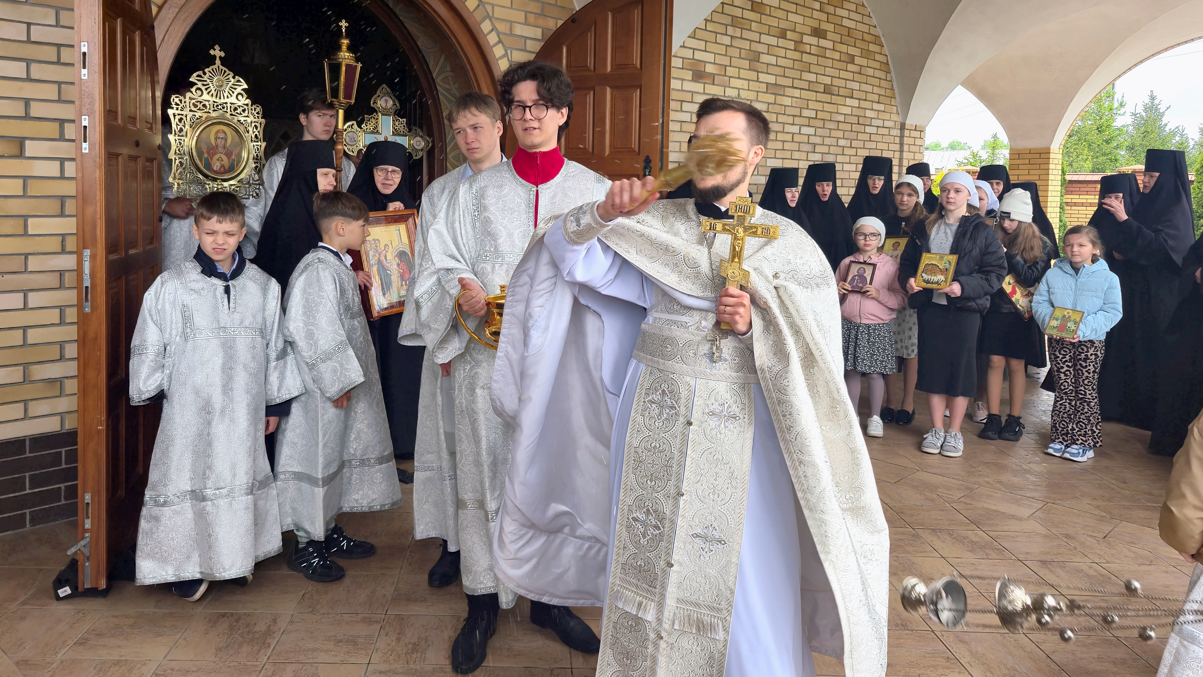 The blind man Sunday in Zwierki Convent