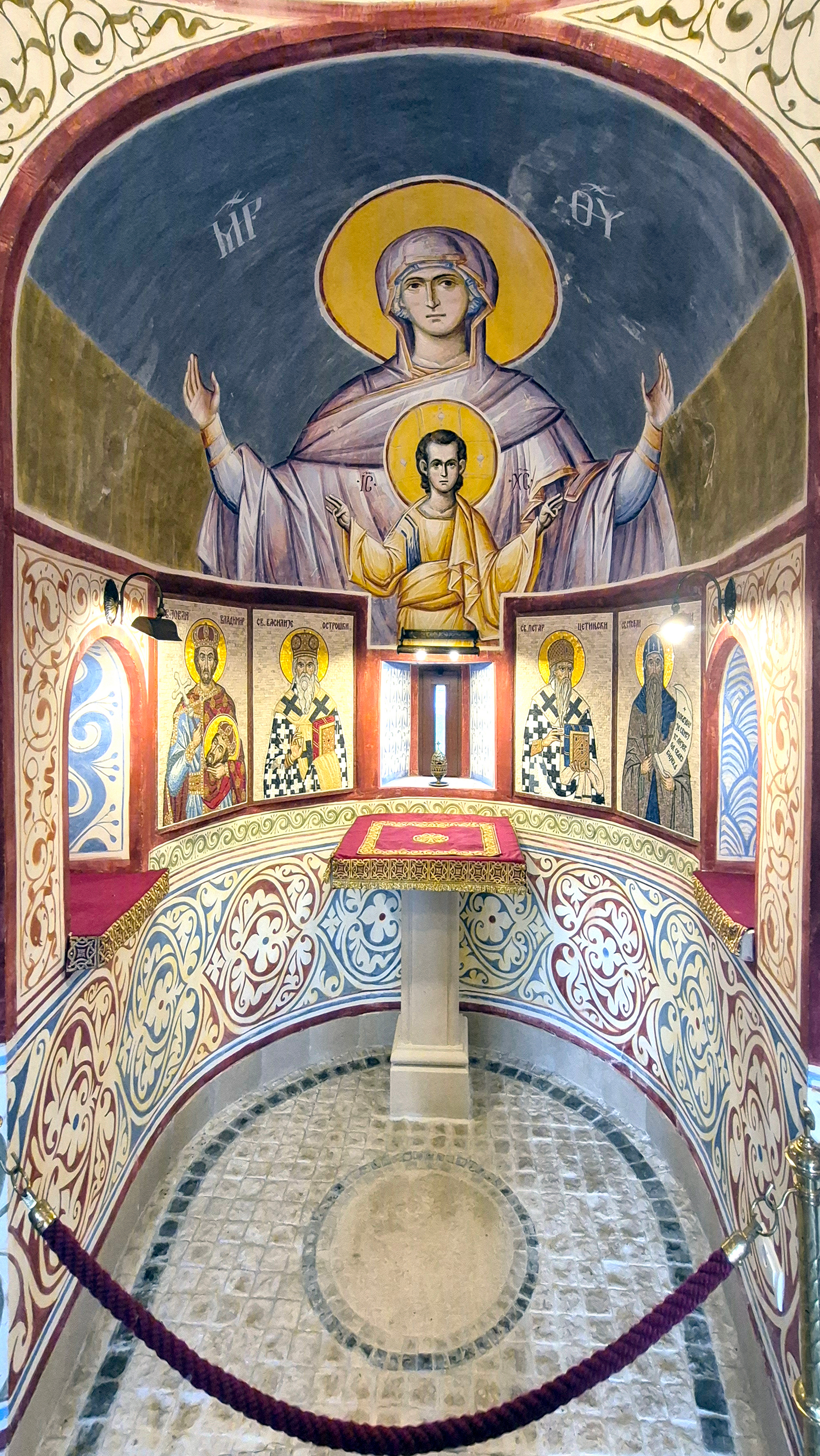 In St. John Vladimir Orthodox church in Bar